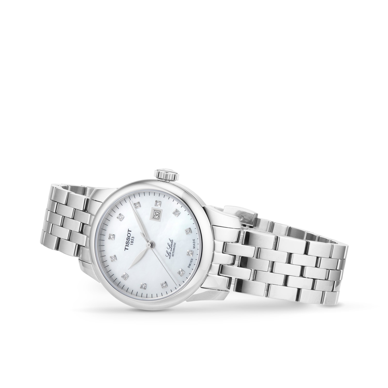 Tissot Le Locle Automatic Watch - Mother of Pearl Dial & Diamond Markers - Image 3