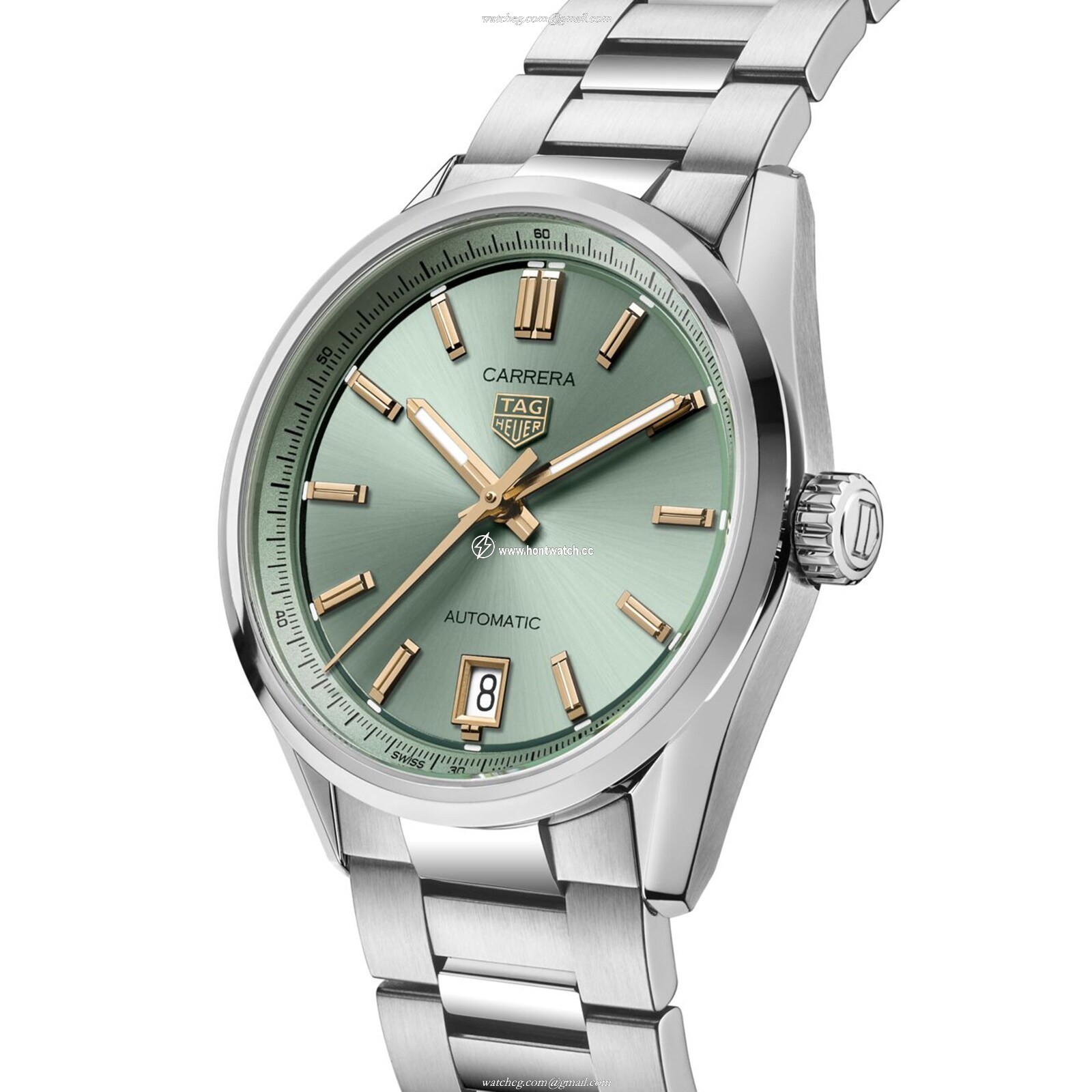 TAG Heuer Carrera Automatic Green Dial - 36mm Stainless Steel Watch - Image 2