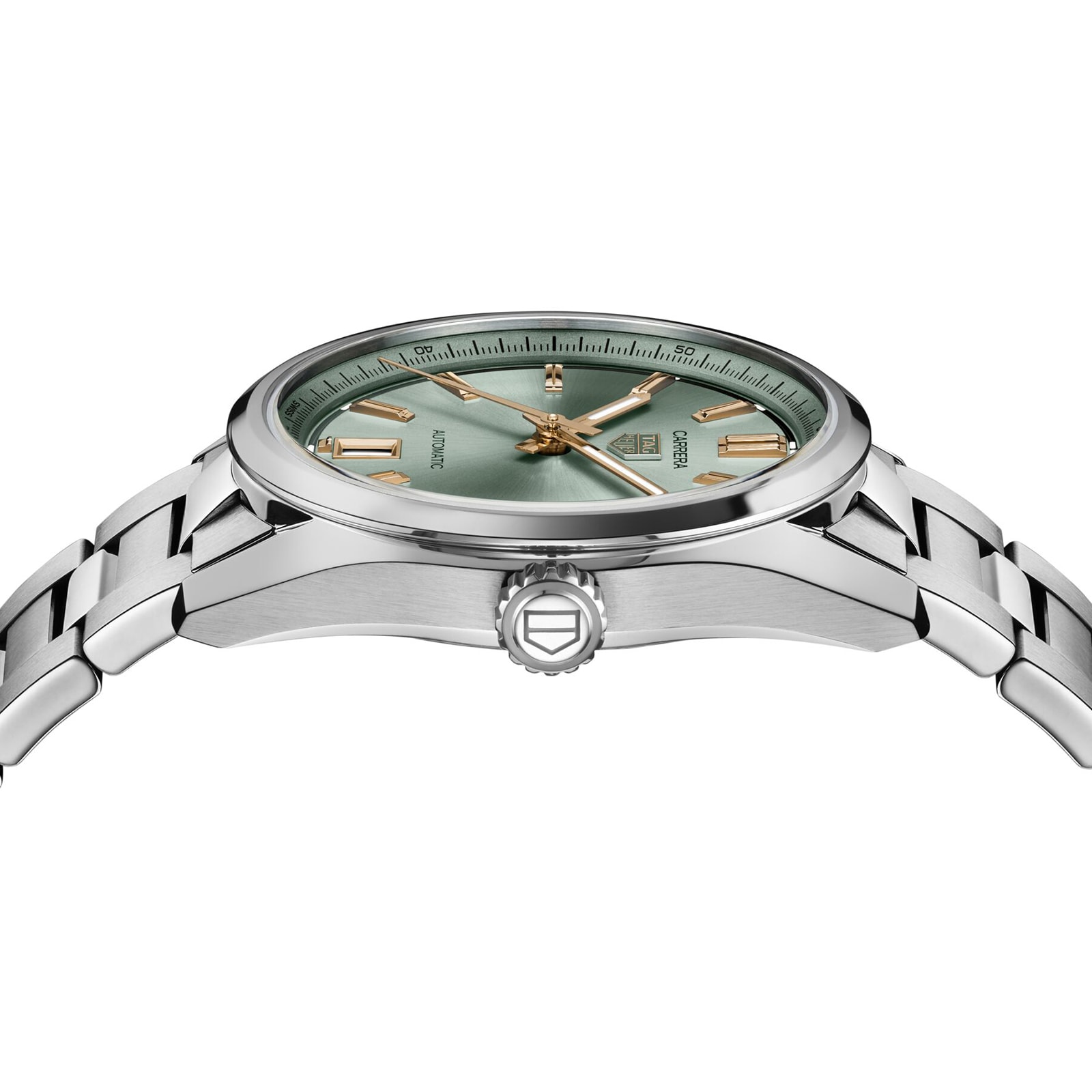 TAG Heuer Carrera Automatic Green Dial - 36mm Stainless Steel Watch - Image 3