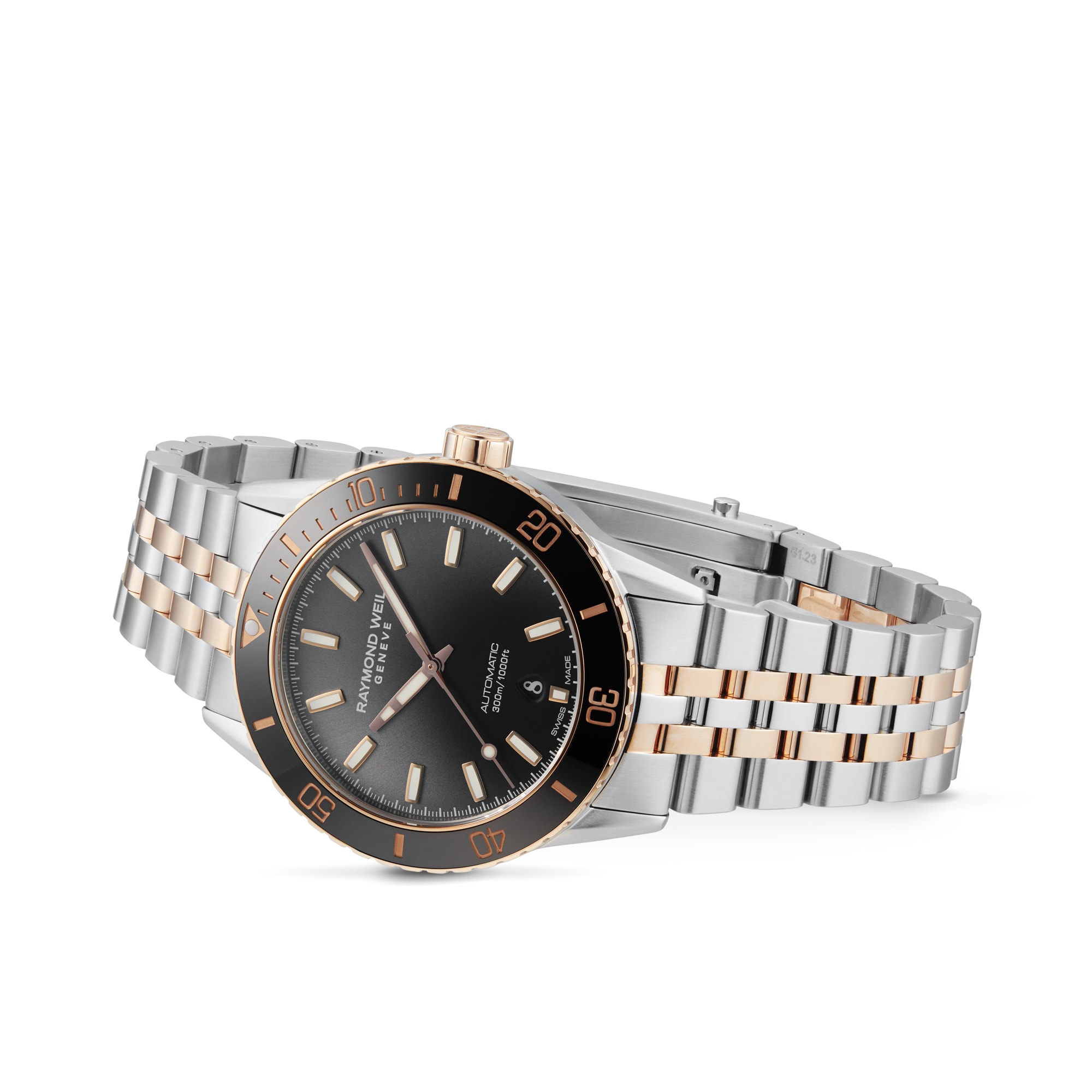 Raymond Weil Freelancer Automatic Black Dial - 42.5mm Steel & Rose Gold - Image 4