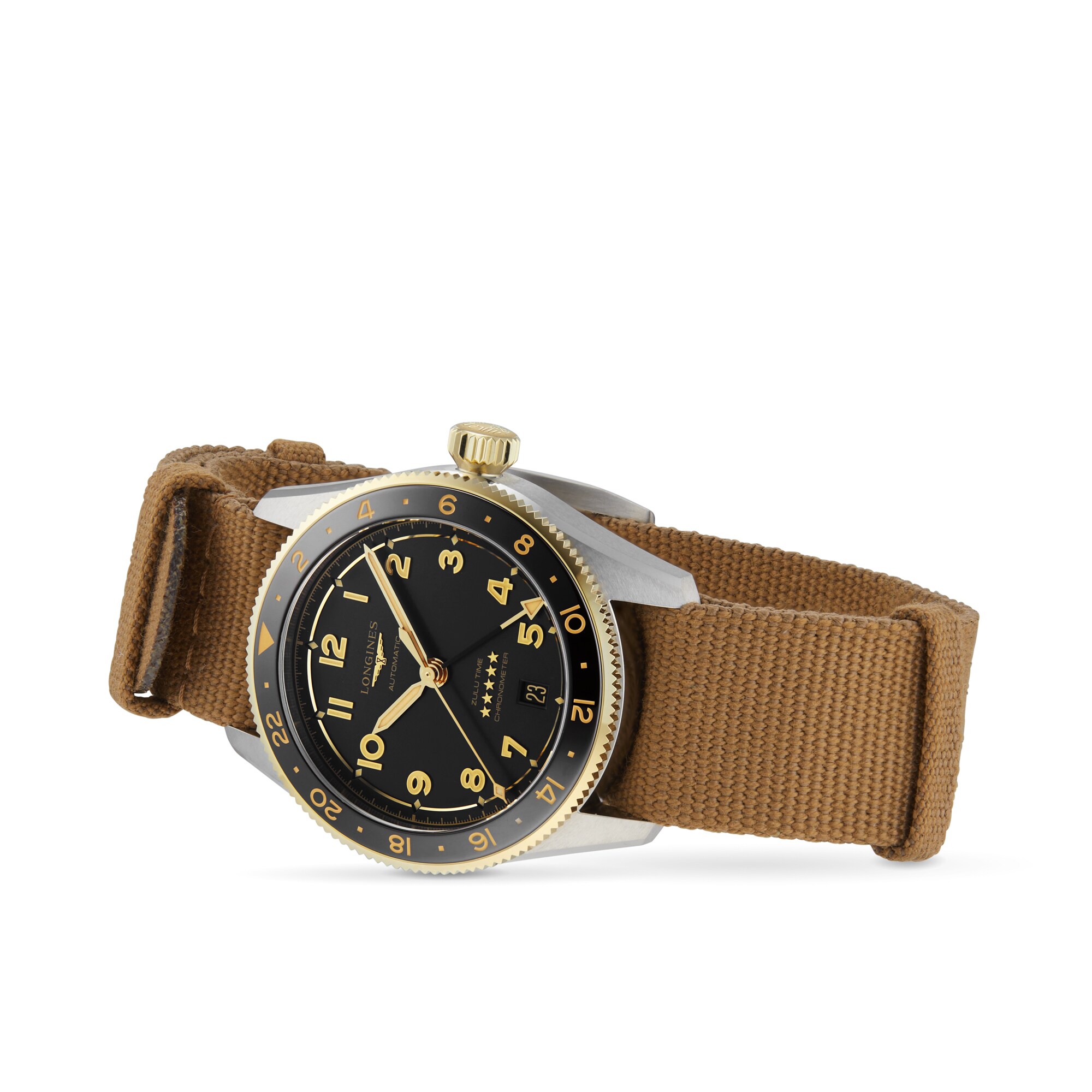 Longines Spirit L38025539 | 39mm Automatic Grey Dial | Yellow Gold Plated - Image 3