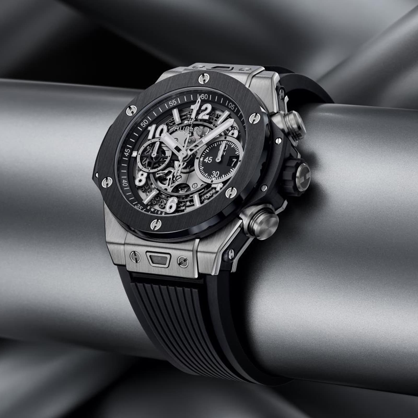 Hublot Big Bang 421.NM.1170.RX - 44mm Titanium Automatic Watch - Black Dial - Image 3