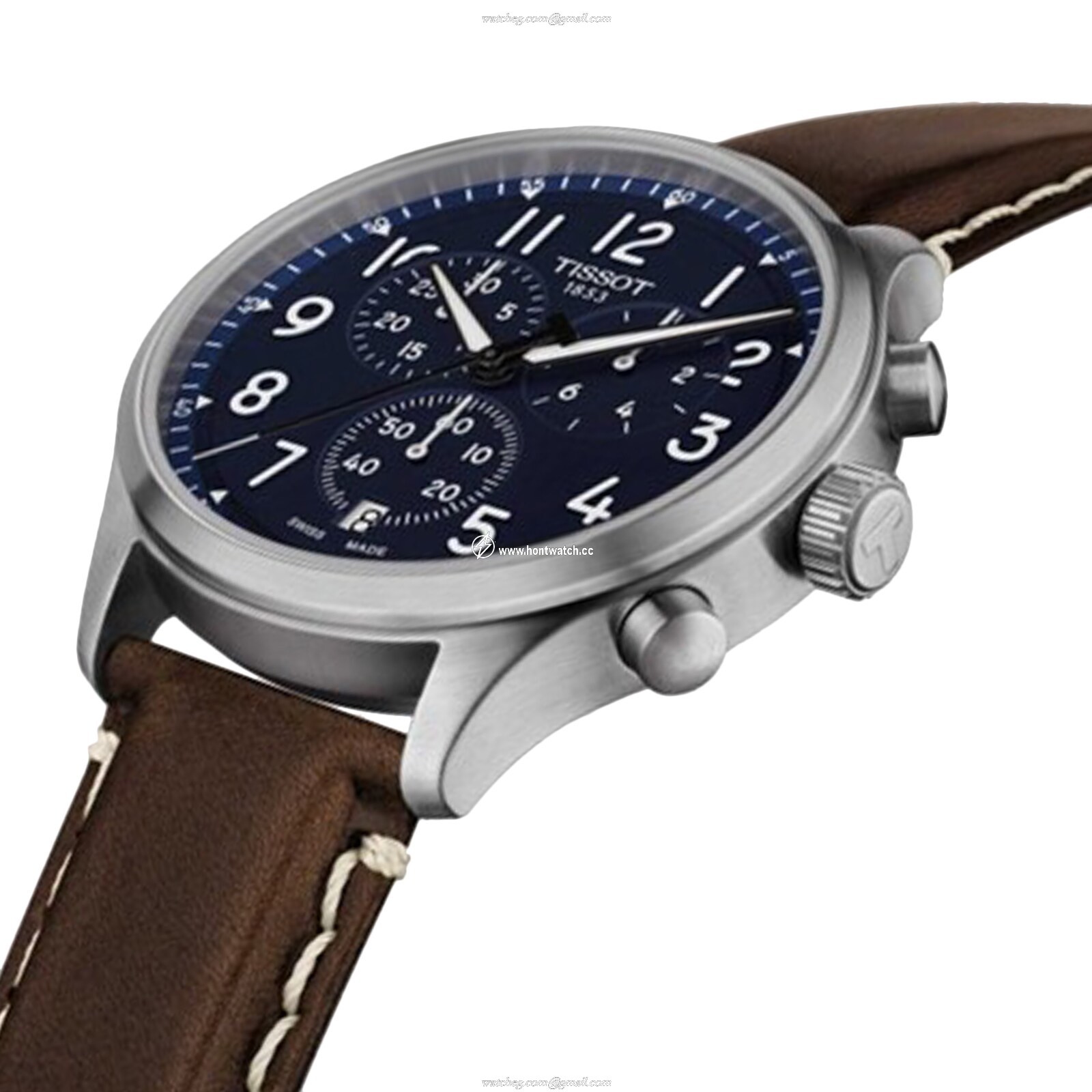 Tissot T-Sport Chrono XL | 45mm Blue Dial | Stainless Steel Quartz Watch - Image 2