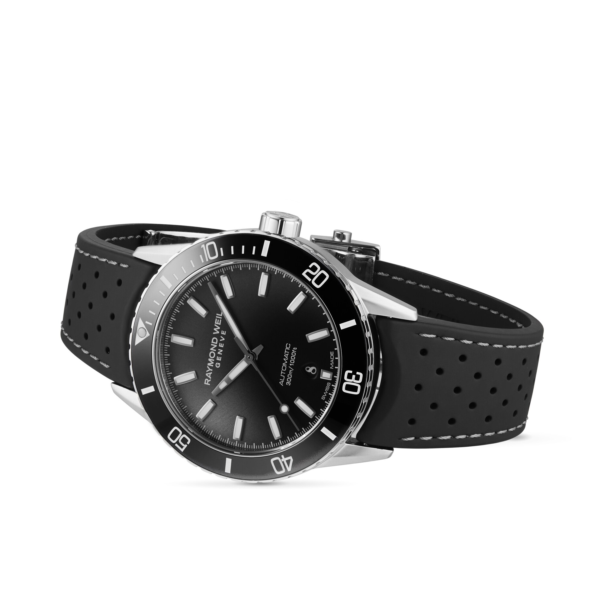 Raymond Weil Freelancer Automatic Watch - Black Dial | 42.5mm Stainless Steel - Image 4