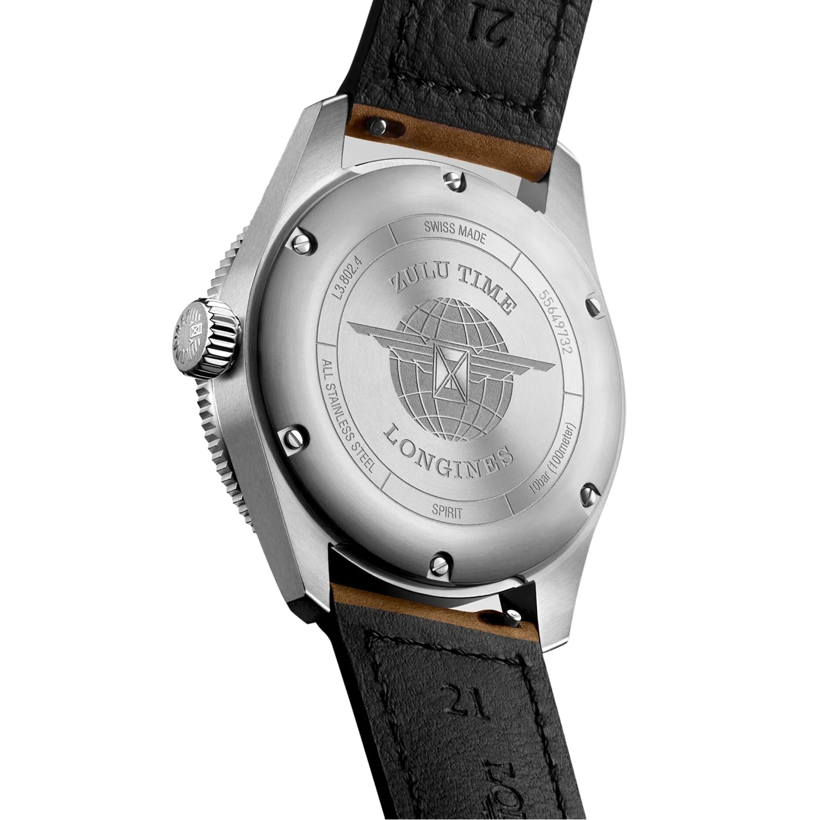 Longines Heritage Avigation L38024632 | 39mm Automatic Grey Dial | Stainless Steel & Ceramic - Image 4