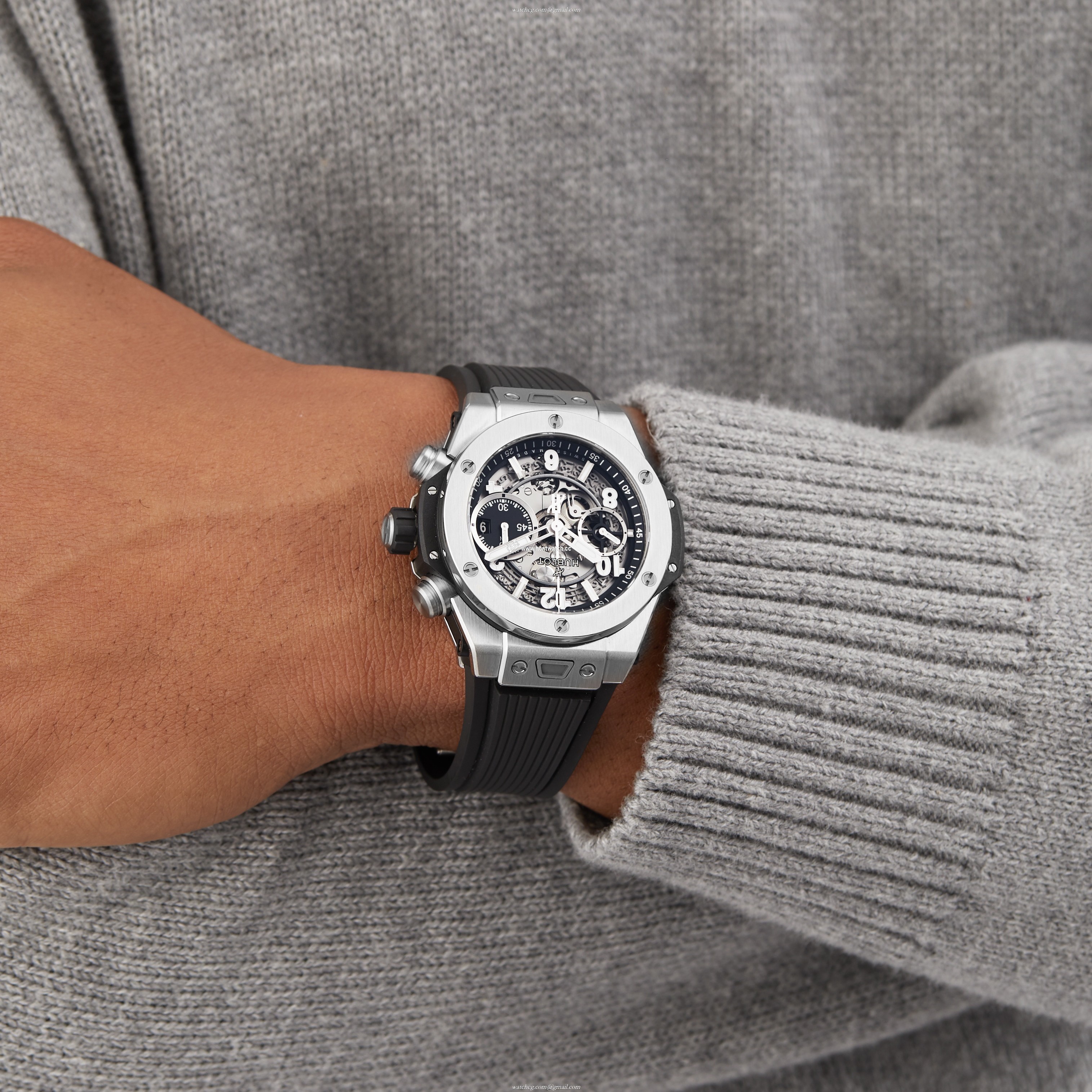 Hublot Big Bang 441.NX.1171.RX - 42mm Titanium Automatic Grey Replica Watch - Image 2