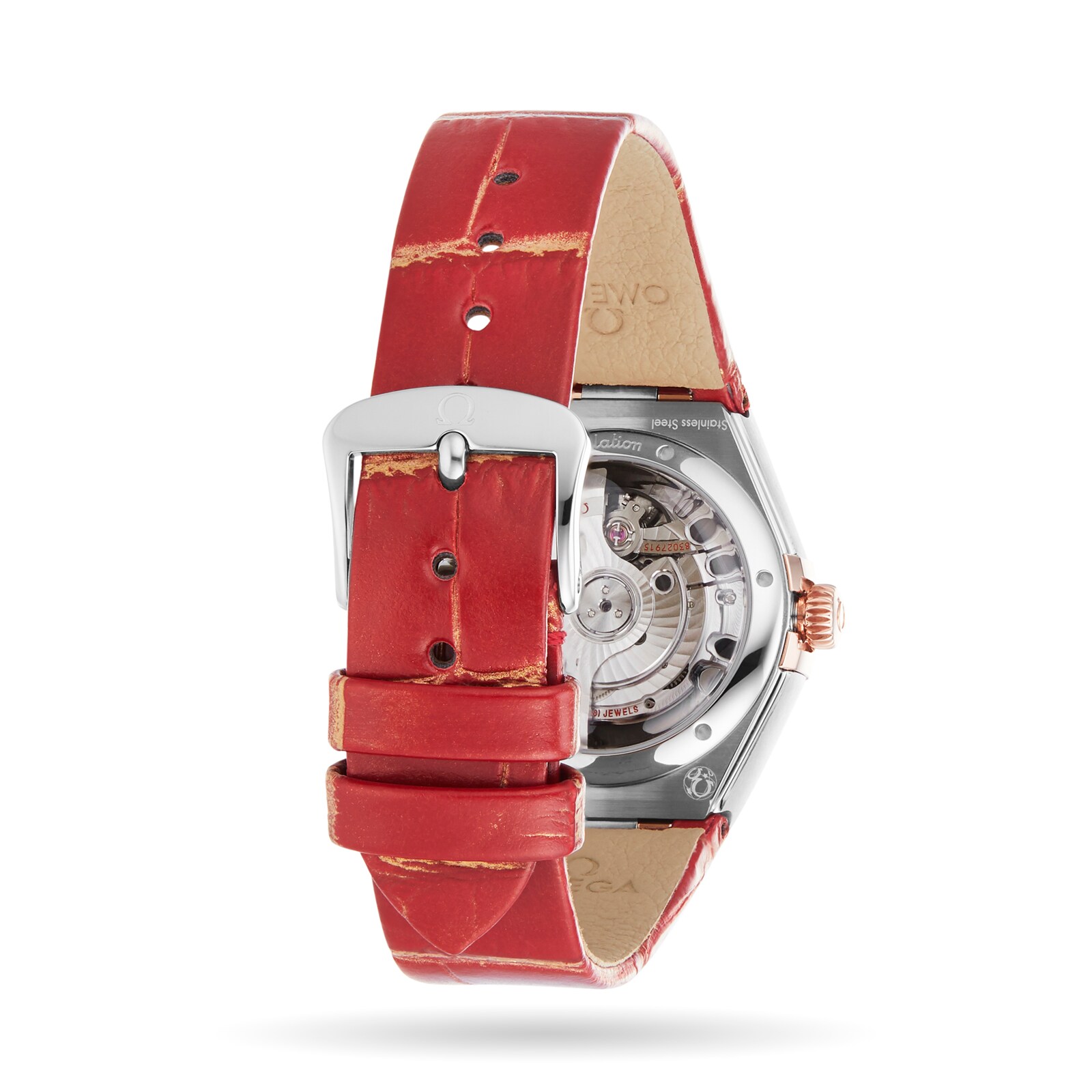 Omega Constellation 29mm Automatic - Red Dial - Stainless Steel & Rose Gold - Image 4