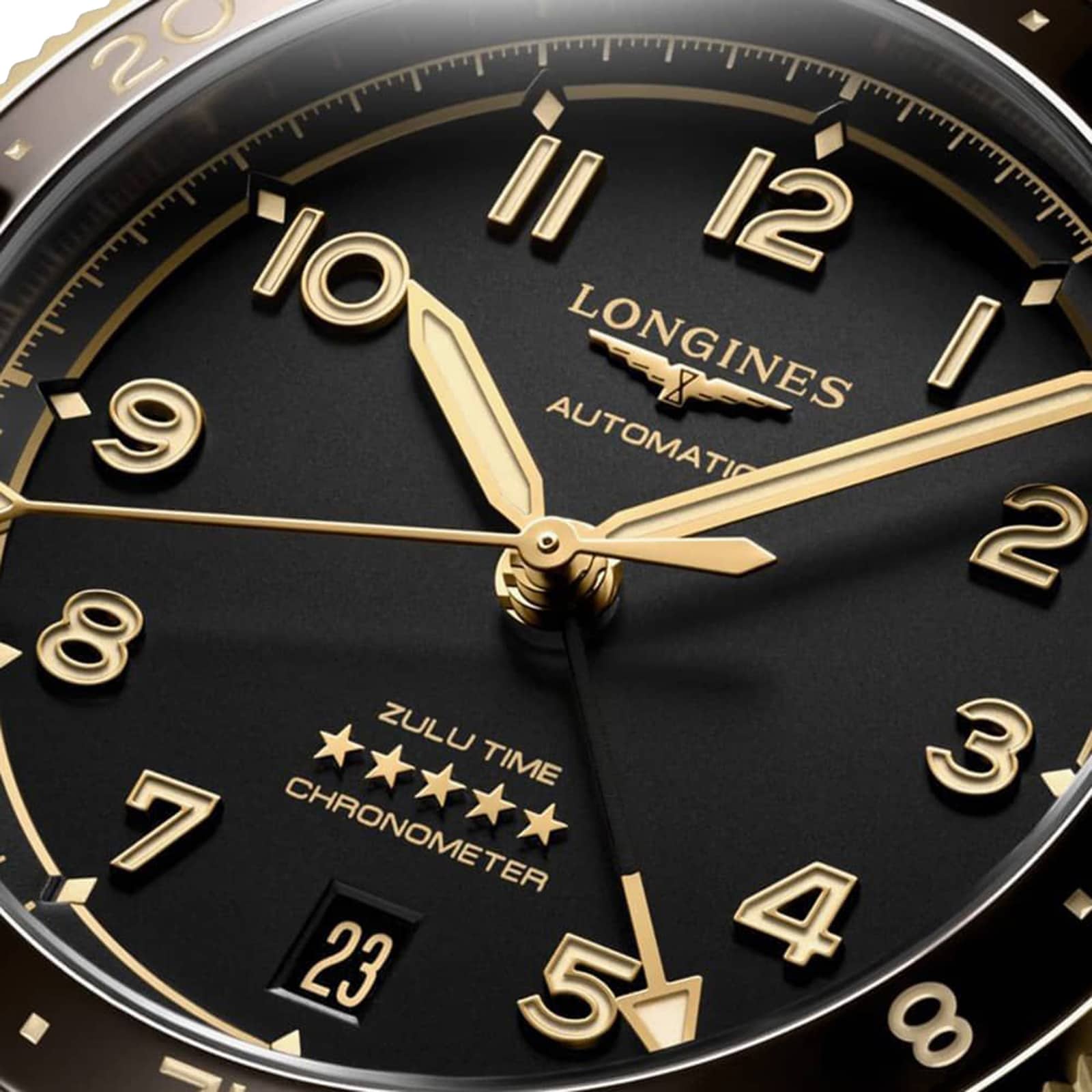 Longines Spirit L38025532 | 39mm Automatic Grey Dial | Yellow Gold Plated - Image 3