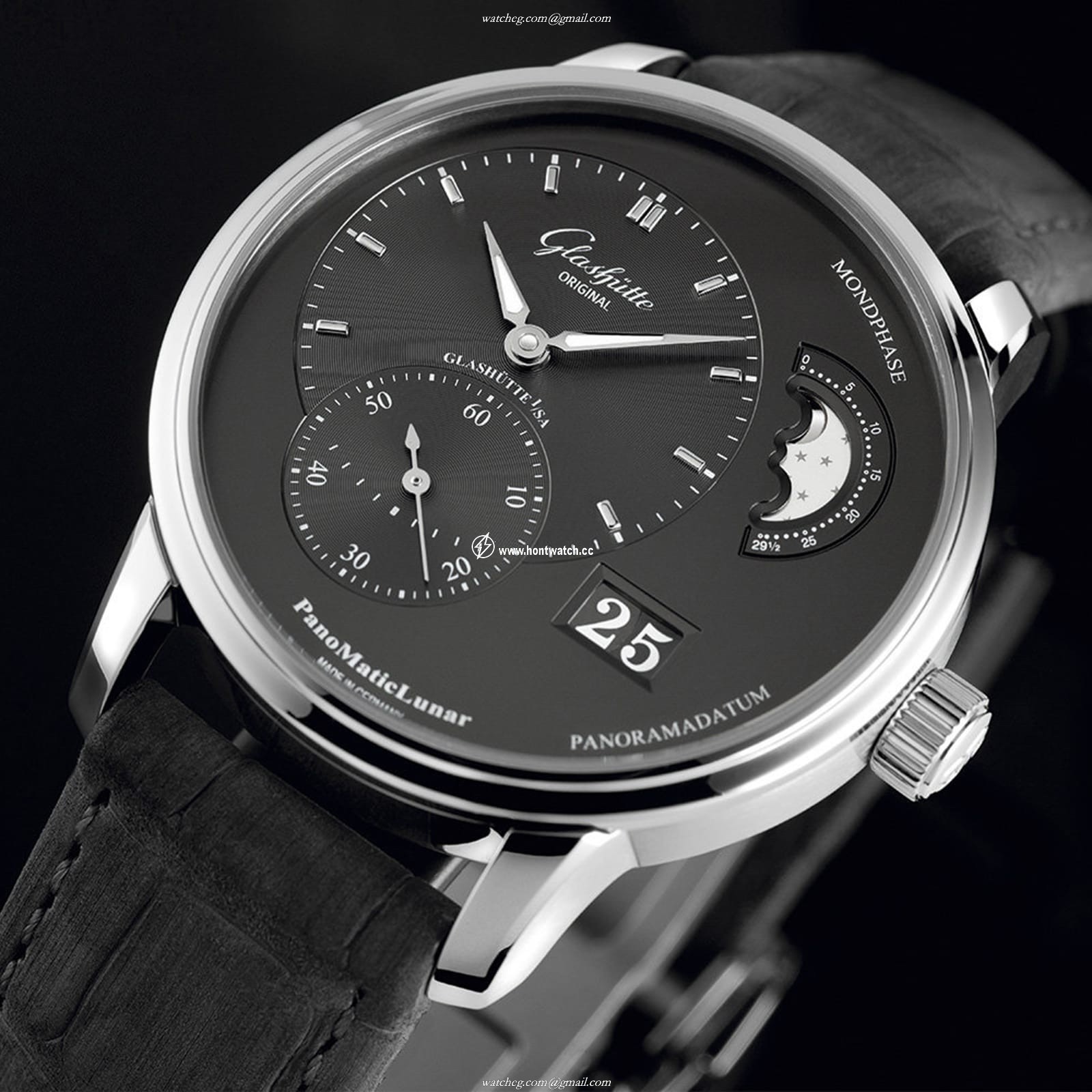 Glashuette Original PanoMaticLunar Grey Dial | 40mm Stainless Steel | Automatic - Image 2