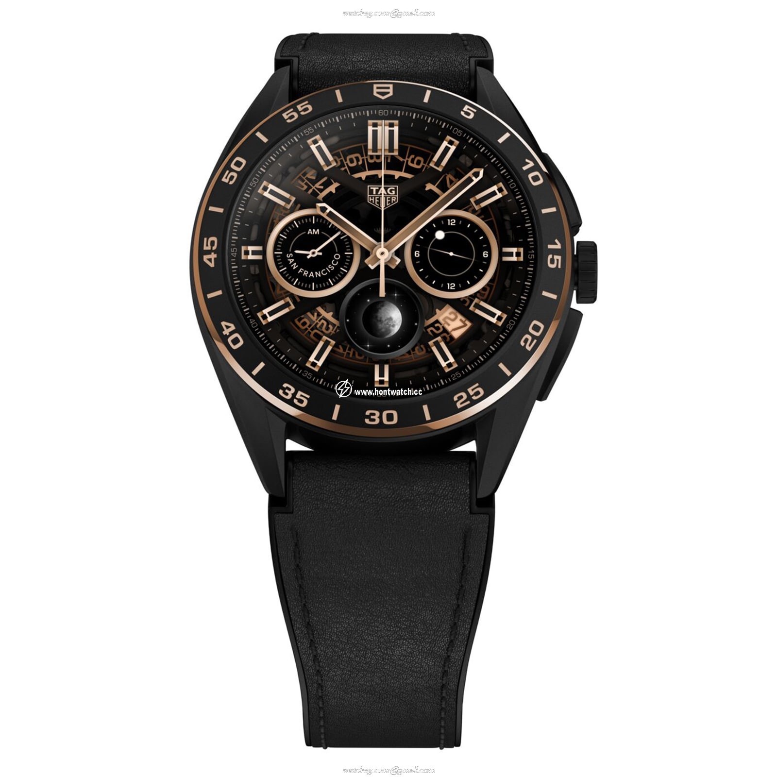 TAG Heuer Connected Smartwatch - 45mm Ceramic & Titanium Black Dial - Image 2
