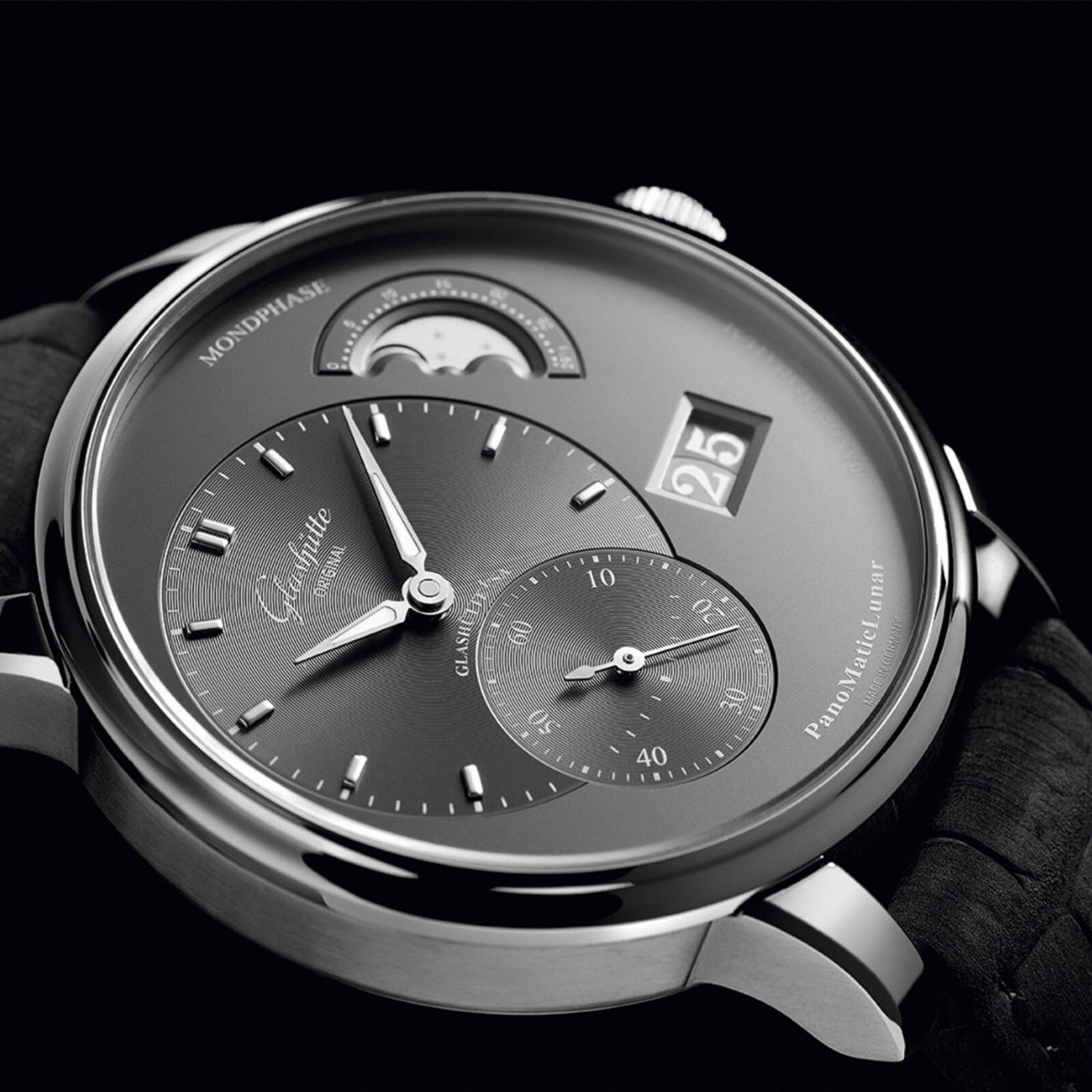 Glashuette Original PanoMaticLunar Grey Dial | 40mm Stainless Steel | Automatic - Image 4