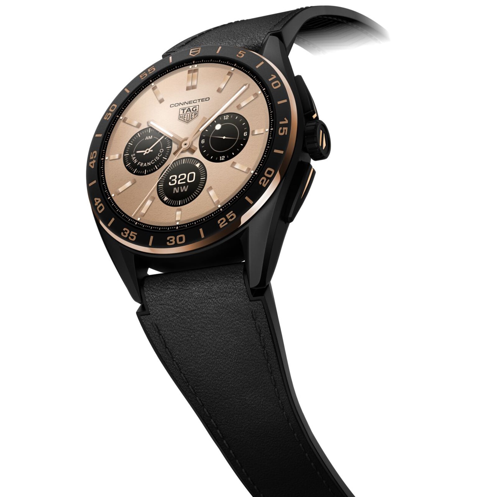 TAG Heuer Connected Smartwatch - 45mm Ceramic & Titanium Black Dial - Image 3