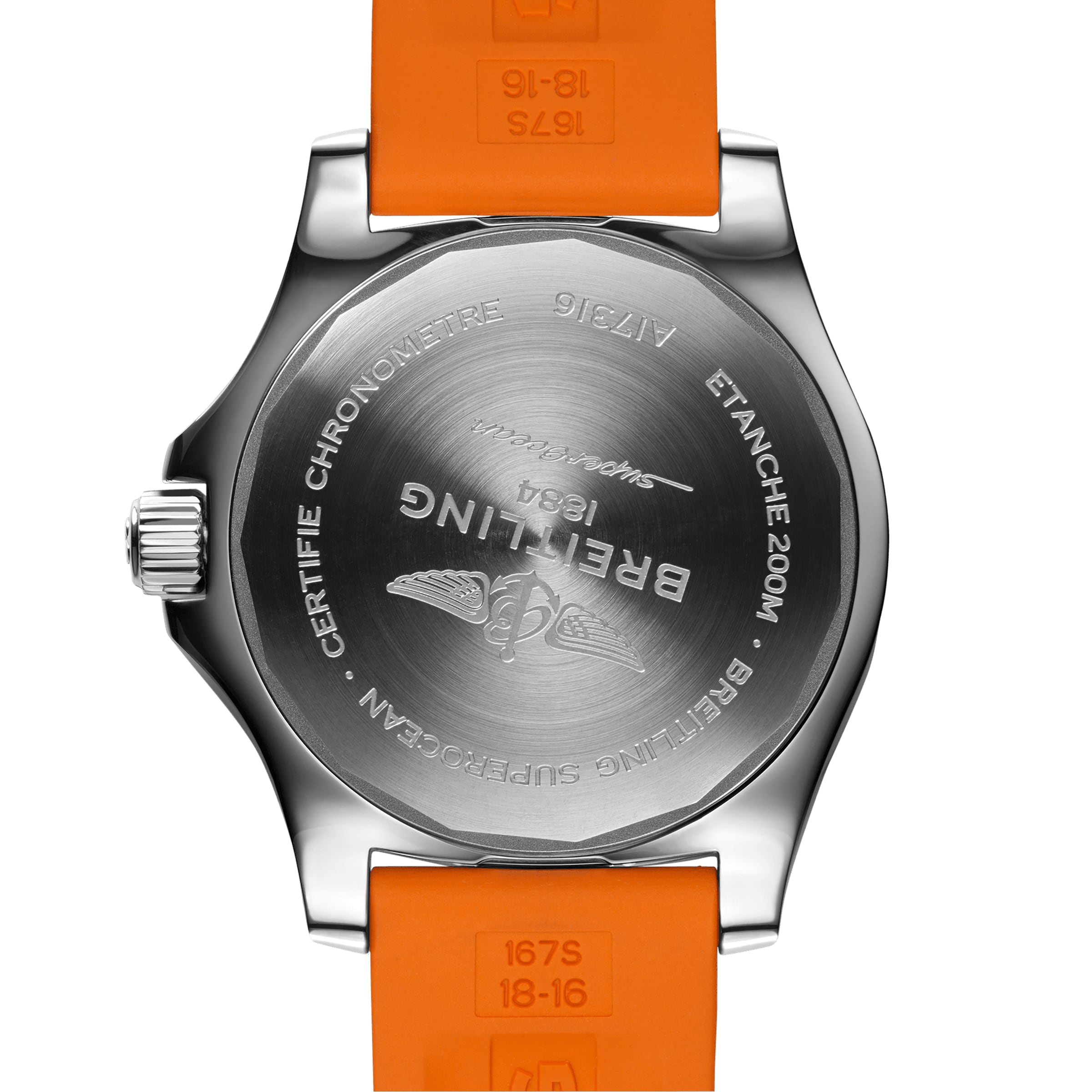Breitling Superocean Automatic 36mm Orange Dial - Stainless Steel Watch - Image 4