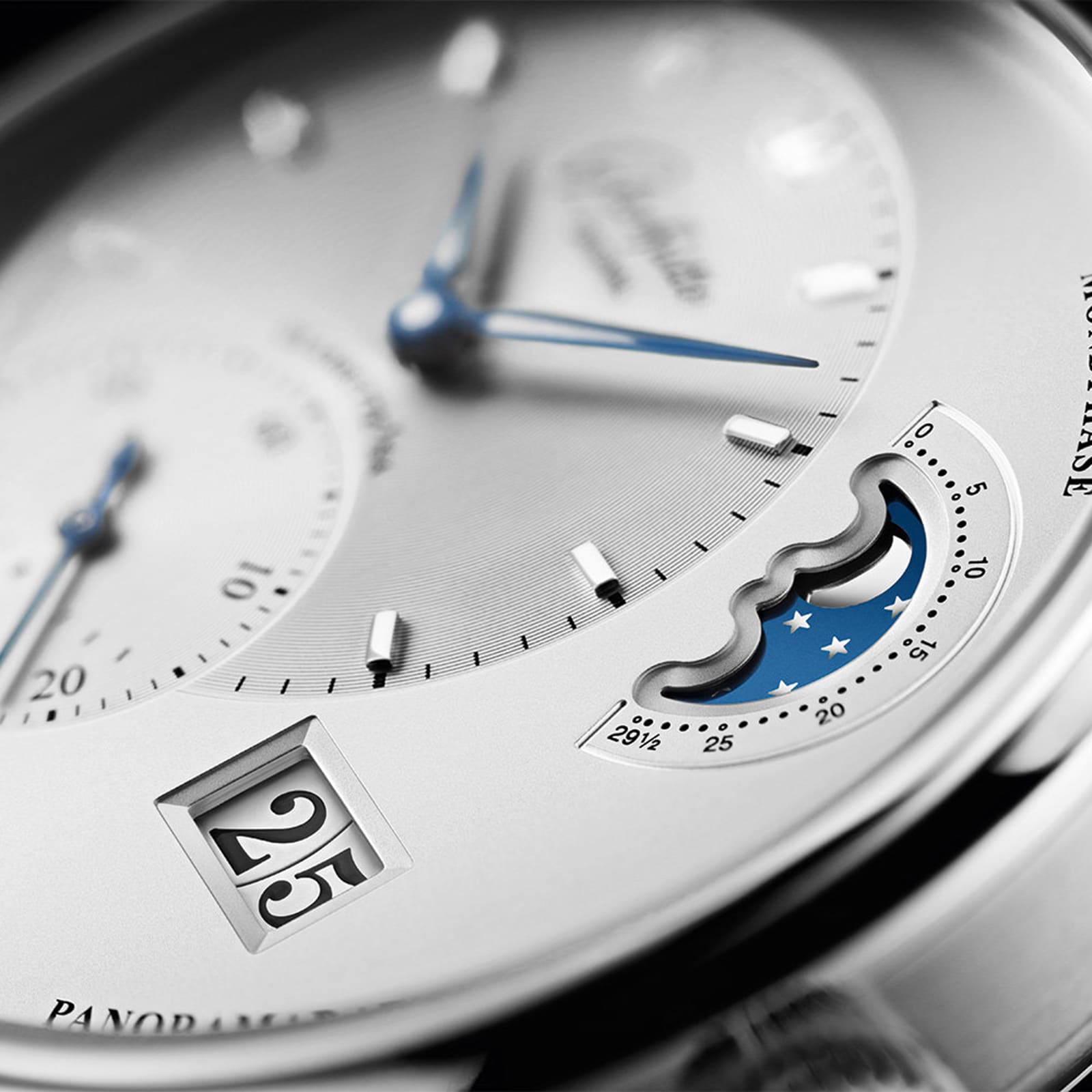 Glashuette Original PanoMaticLunar Replica - 40mm Stainless Steel Automatic Silver Dial - Image 4