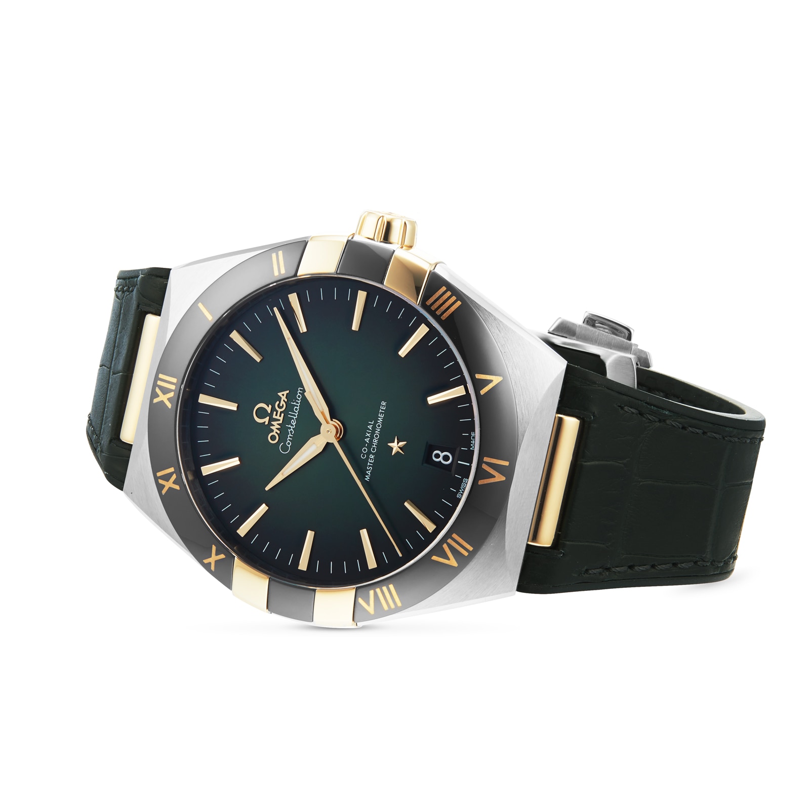 Omega Constellation 41mm Automatic Green Dial - Stainless Steel & 18ct Gold - Image 3