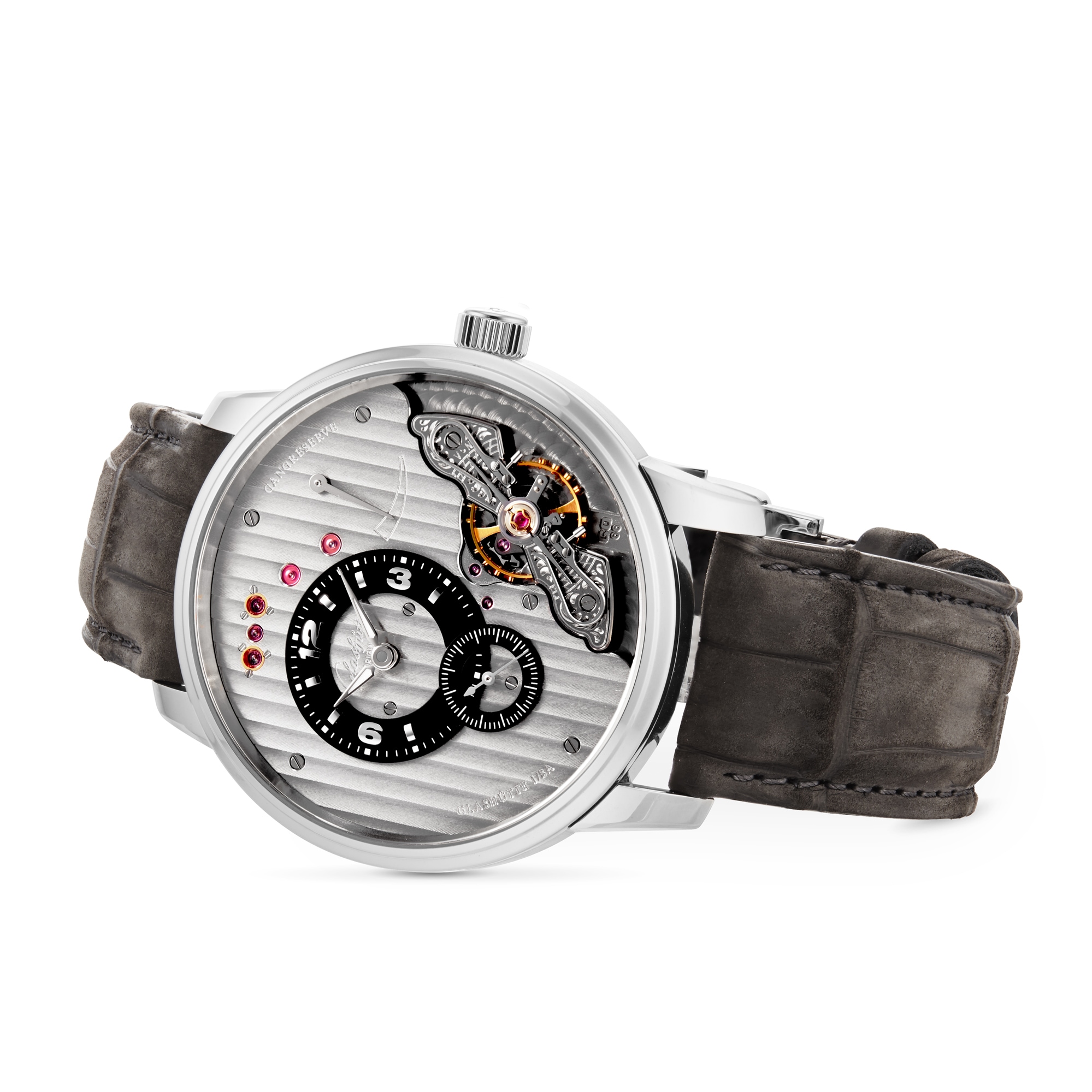 Glashuette Original Pano 42mm Grey Dial | Manual Winding | Stainless Steel - Image 3