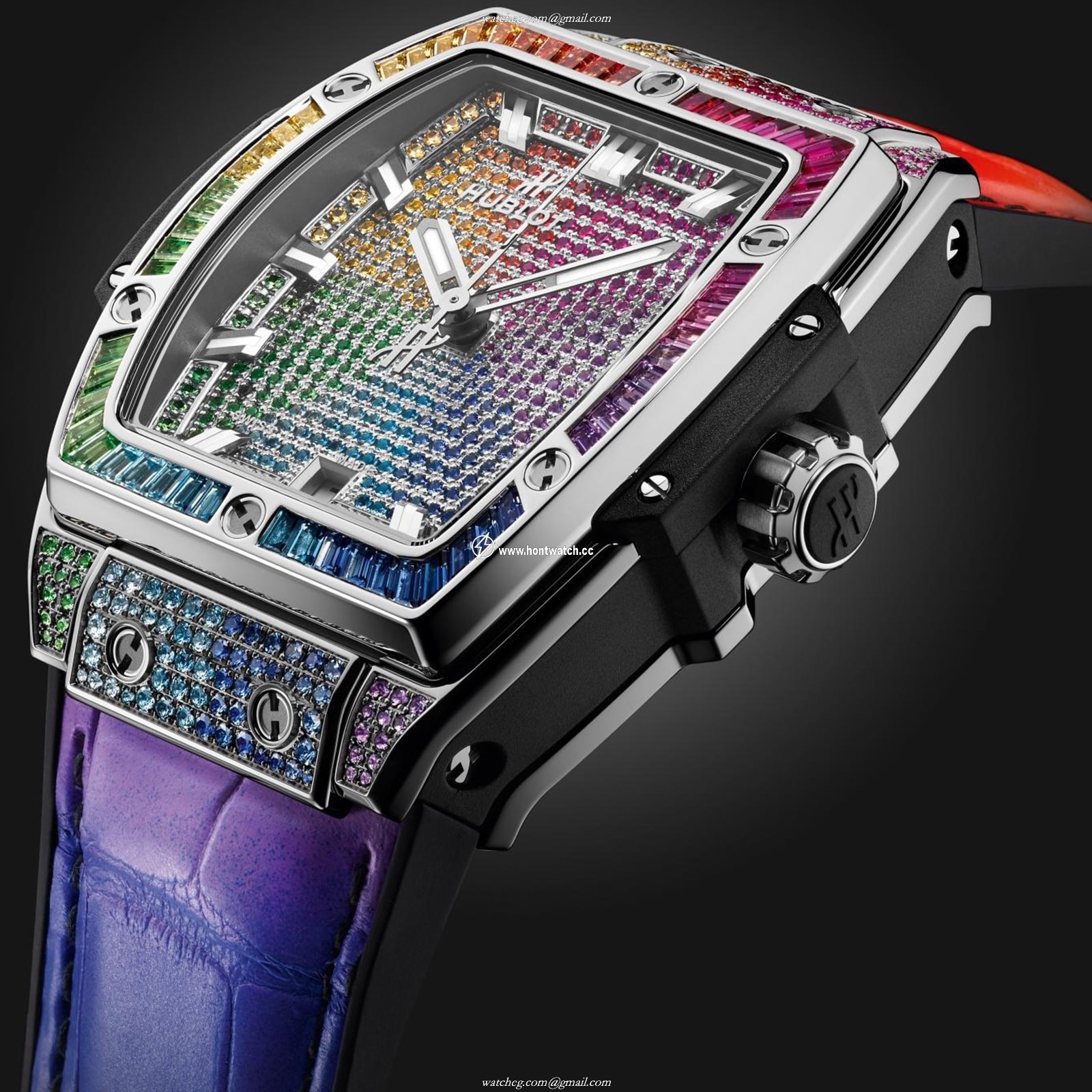 Hublot Spirit Of Big Bang Titanium Automatic | 39mm Multicoloured Gemstones - Image 2