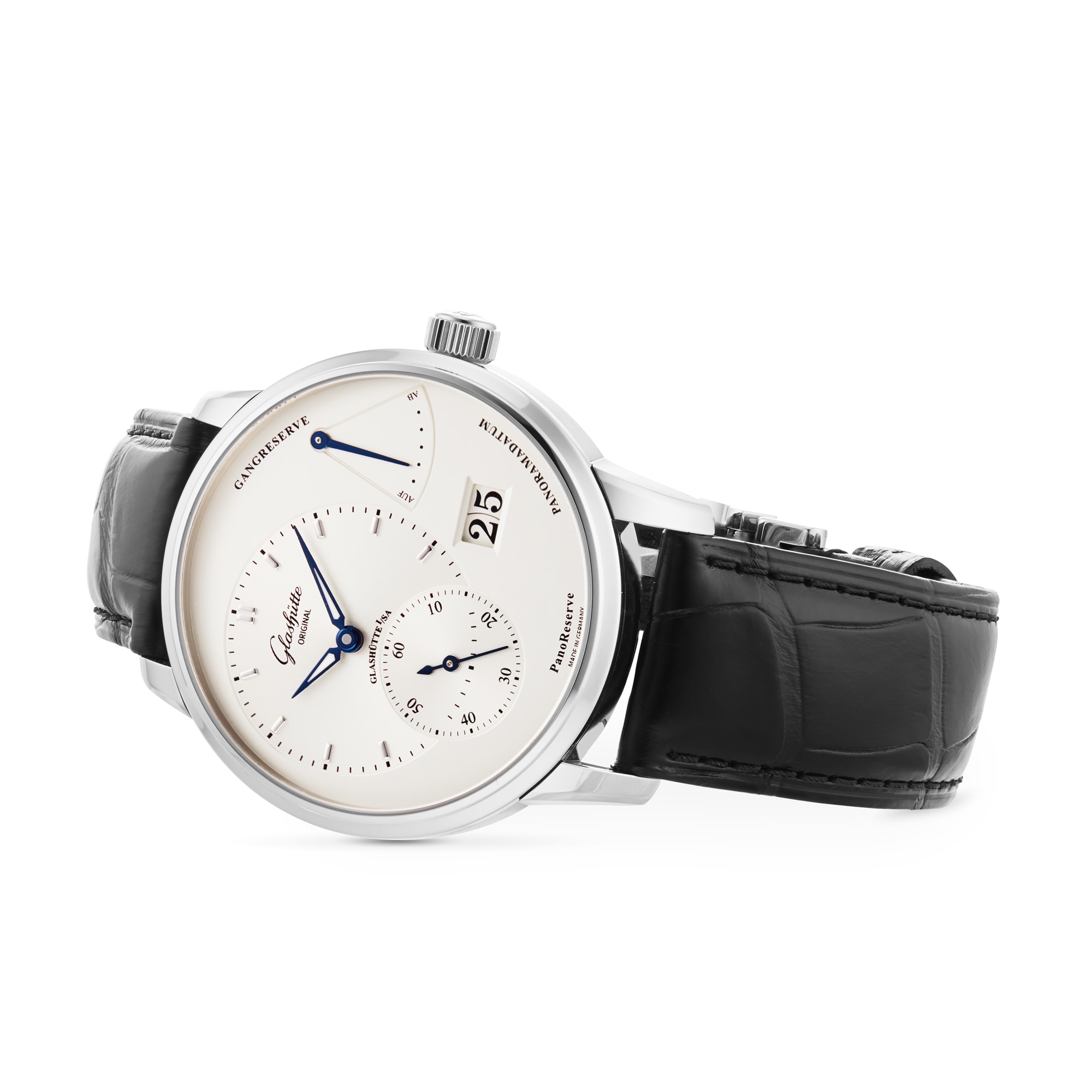 Glashuette Original PanoReserve - 40mm Stainless Steel Silver Dial - Manual Winding - Image 3