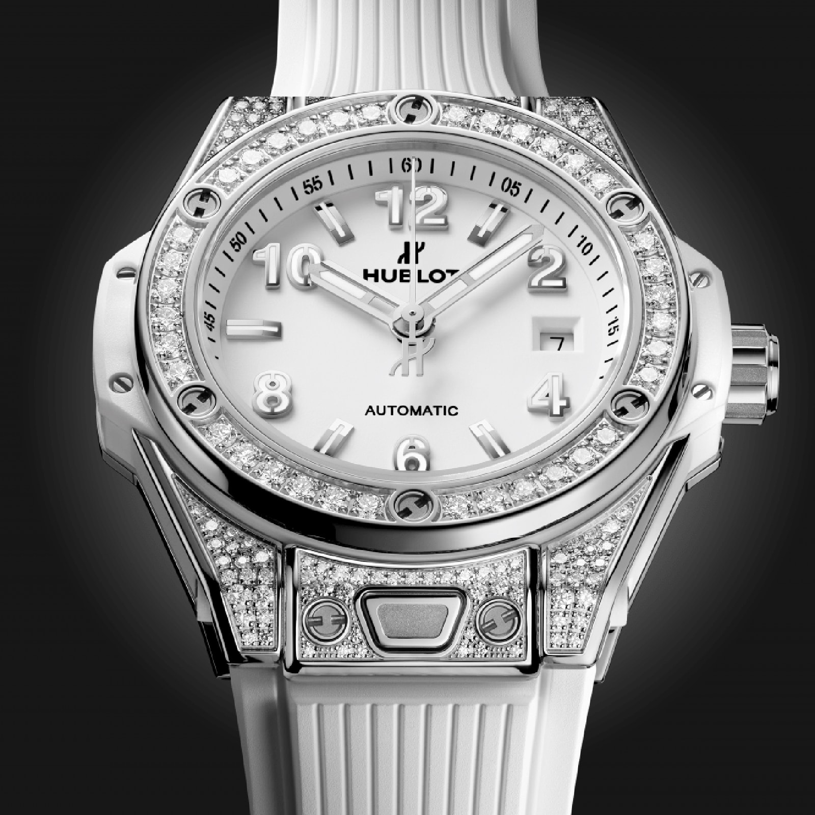Hublot Big Bang 33mm Stainless Steel Automatic White Dial Replica Watch - Image 4