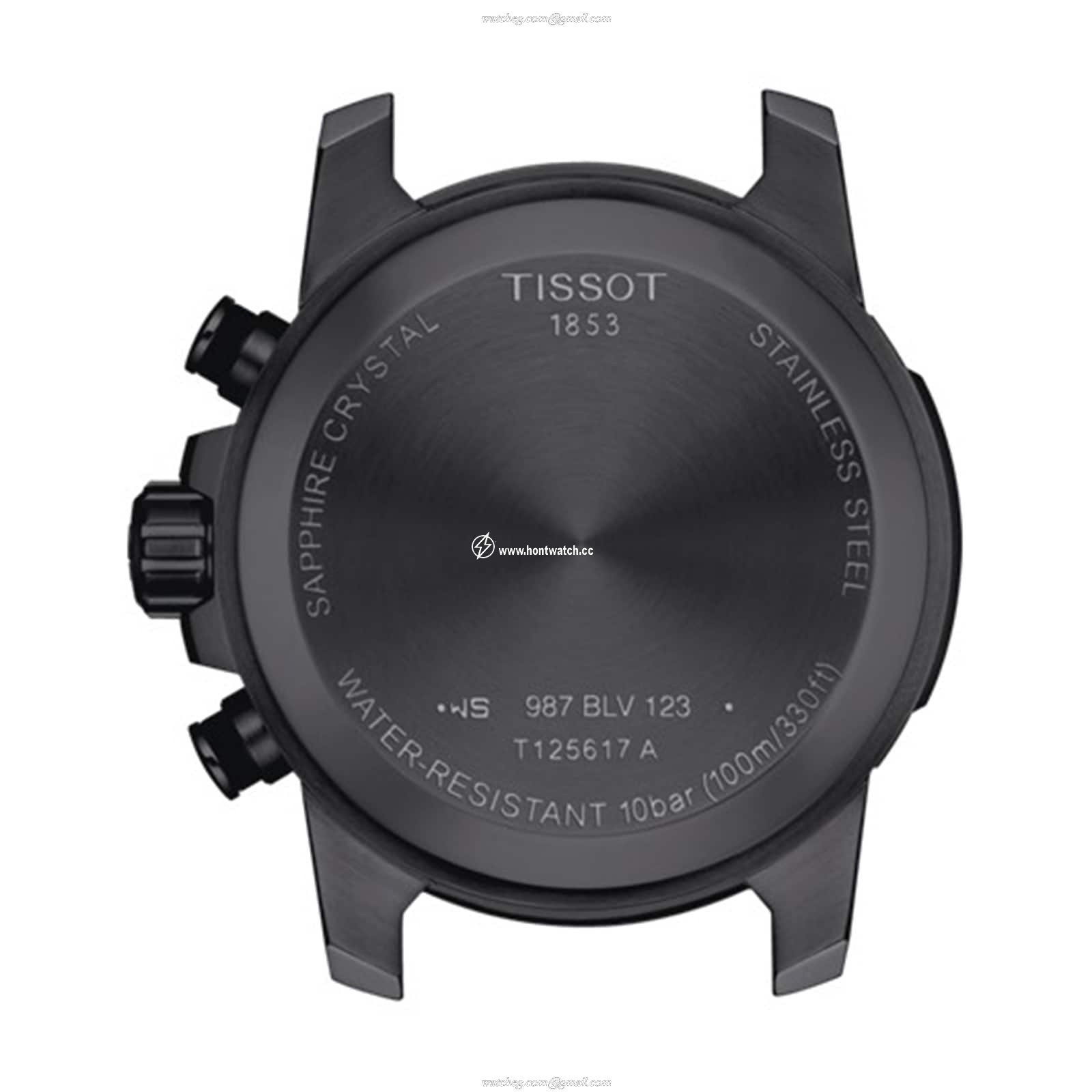 Tissot T-Sport Chrono Black Dial 45.5mm Stainless Steel PVD Watch - Image 2