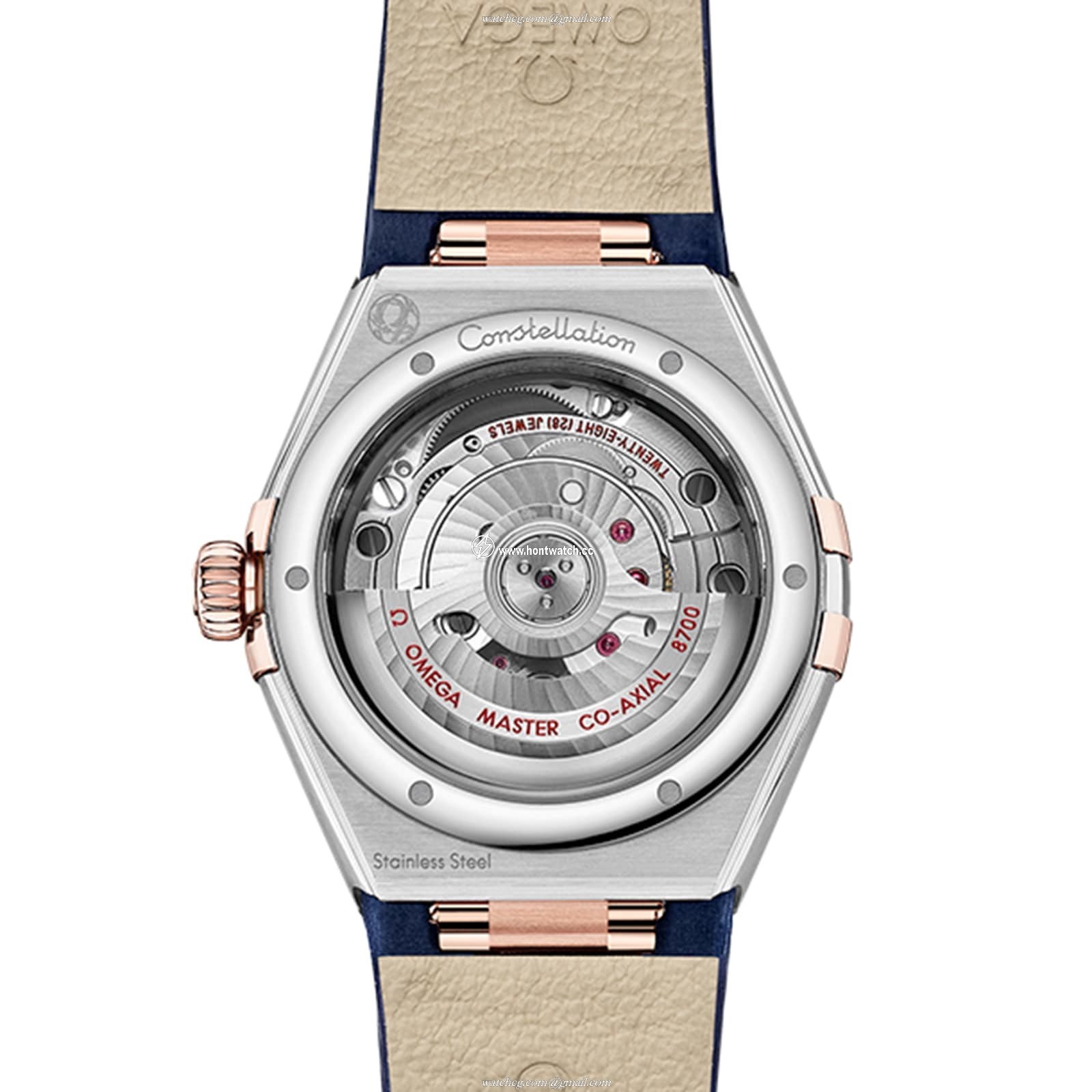 Omega Constellation 29mm Blue Dial Automatic Watch - Stainless Steel & Rose Gold - Image 2