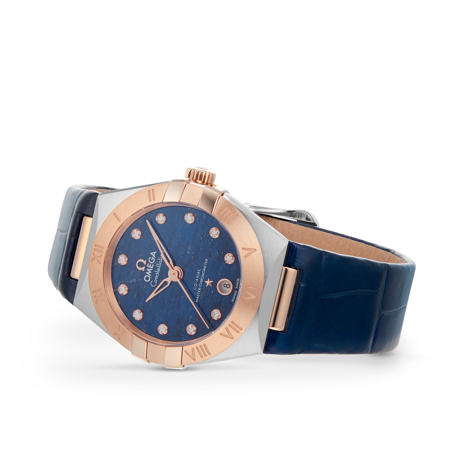 Omega Constellation 29mm Blue Dial Automatic Watch - Stainless Steel & Rose Gold - Image 3