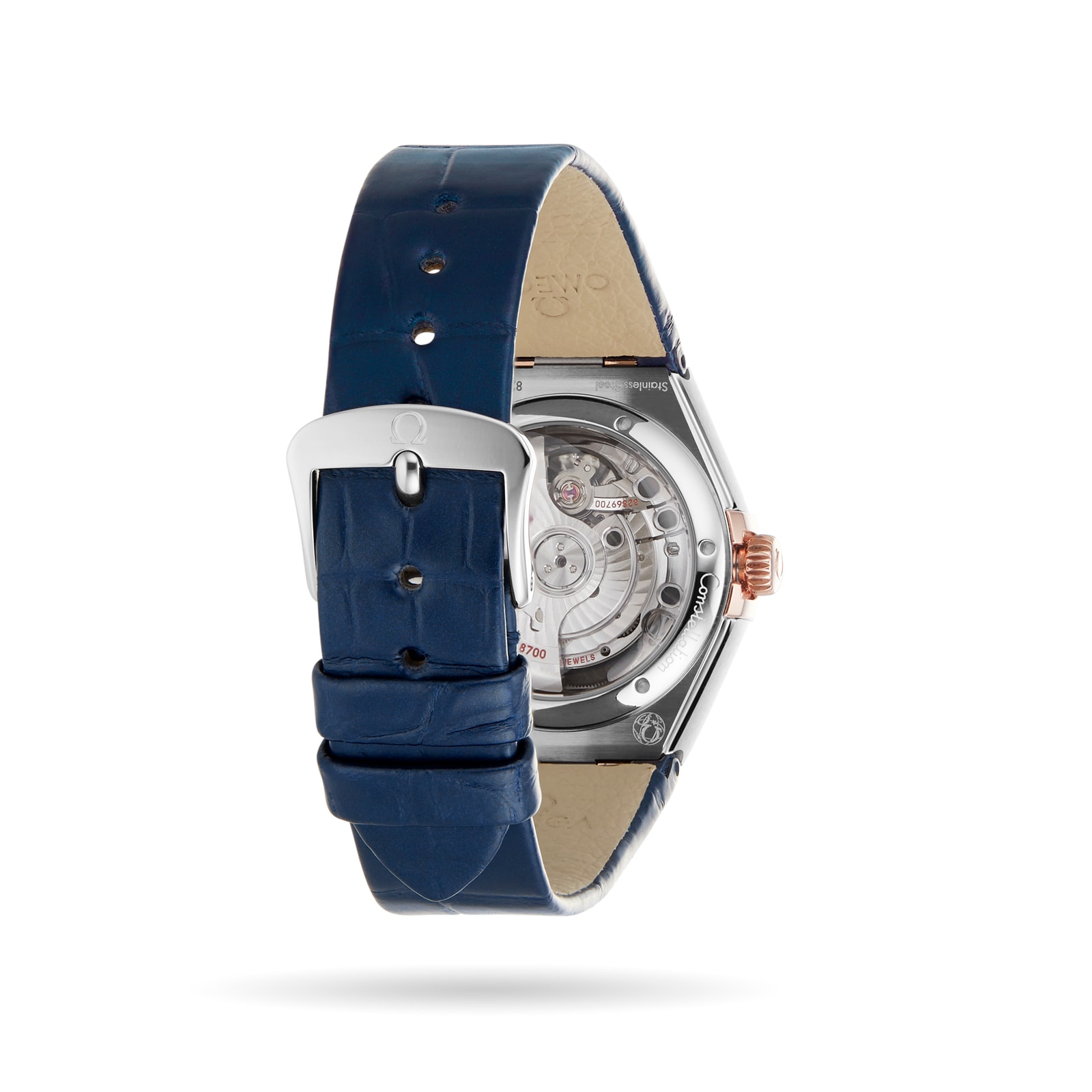 Omega Constellation 29mm Blue Dial Automatic Watch - Stainless Steel & Rose Gold - Image 4