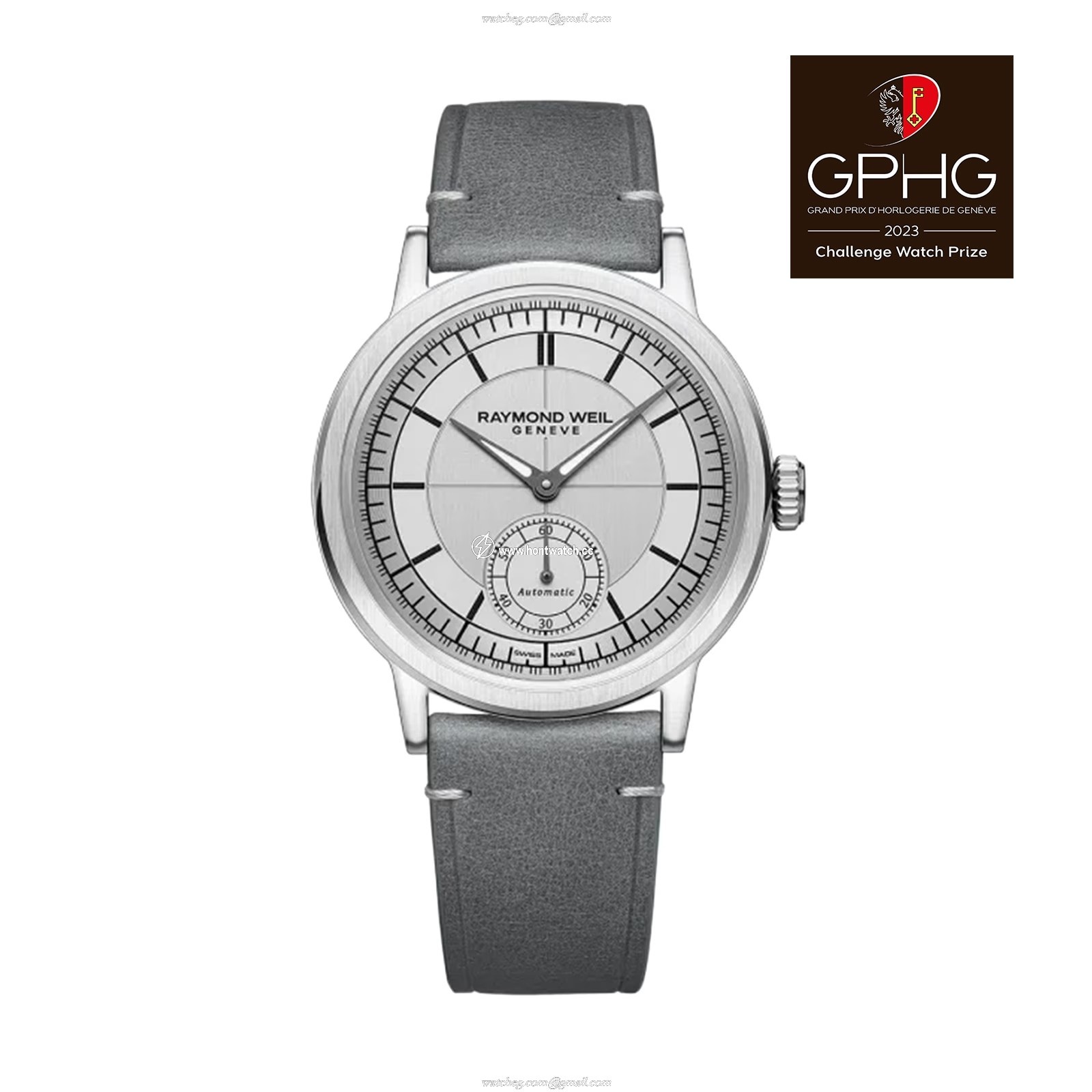 Raymond Weil Millesime Automatic Watch - Silver Dial & Stainless Steel - Image 2