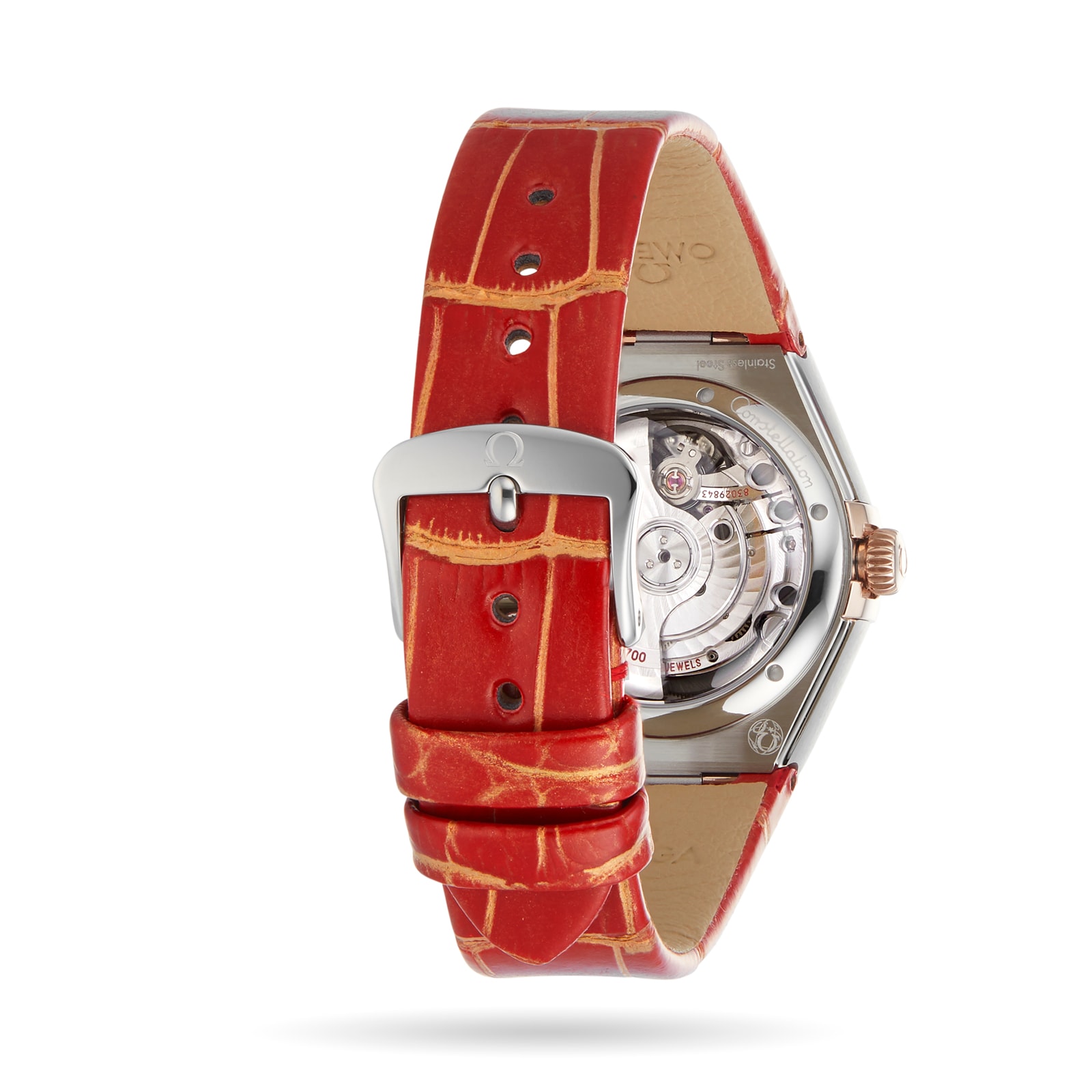 Omega Constellation 29mm Automatic Red Dial - Stainless Steel & Rose Gold - Image 4