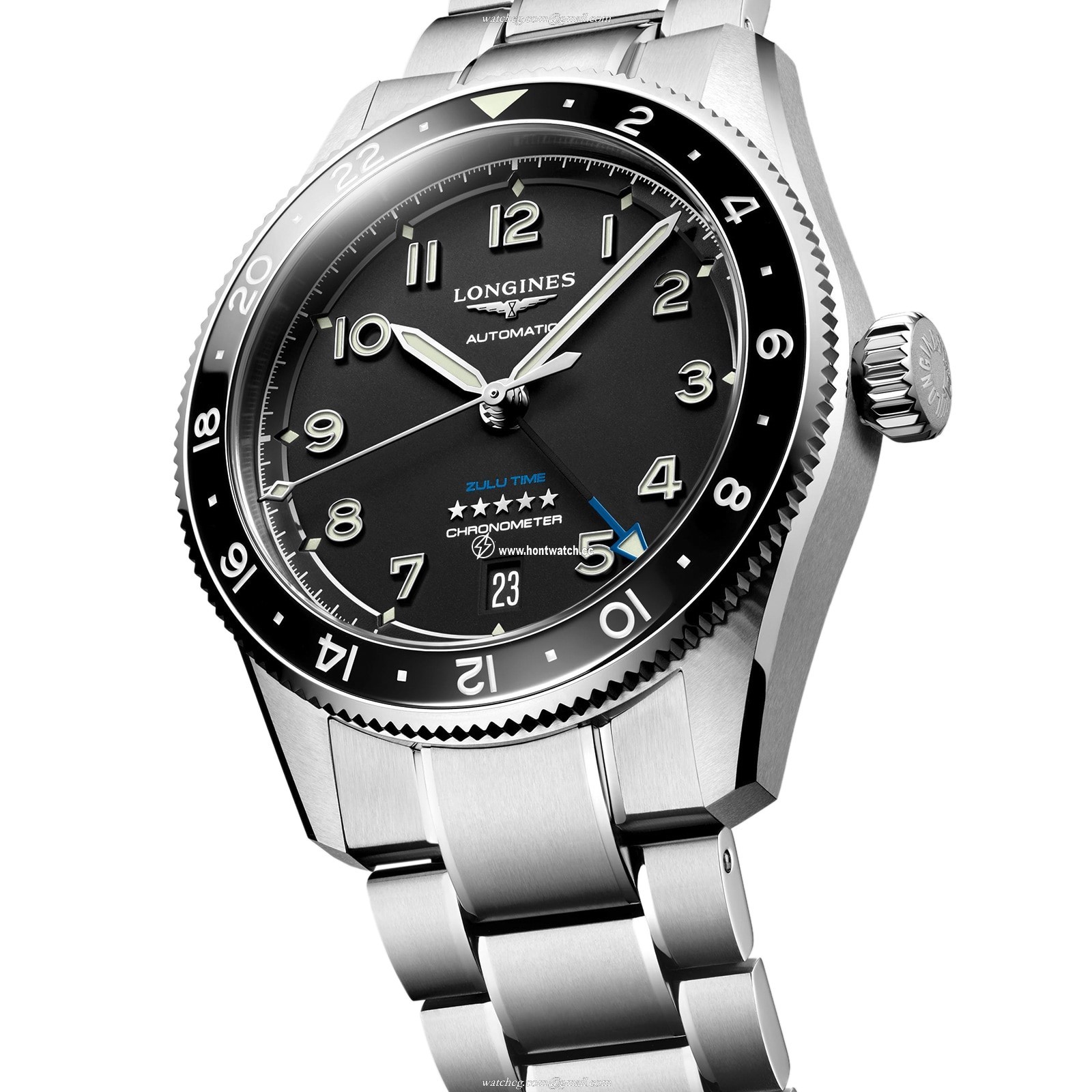 Longines Spirit L38024536 Automatic | 39mm Black Dial | Stainless Steel & Ceramic - Image 2