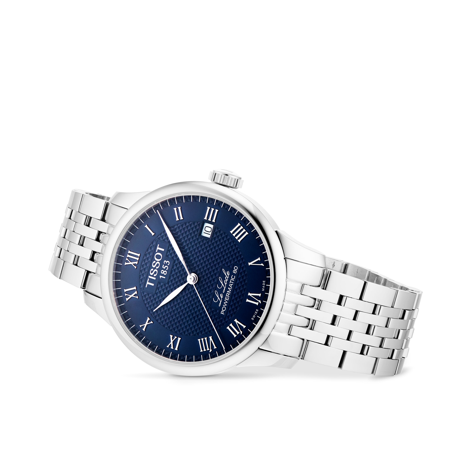Tissot T-Classic Automatic Blue Watch - 40mm Stainless Steel - Roman Numerals - Image 3