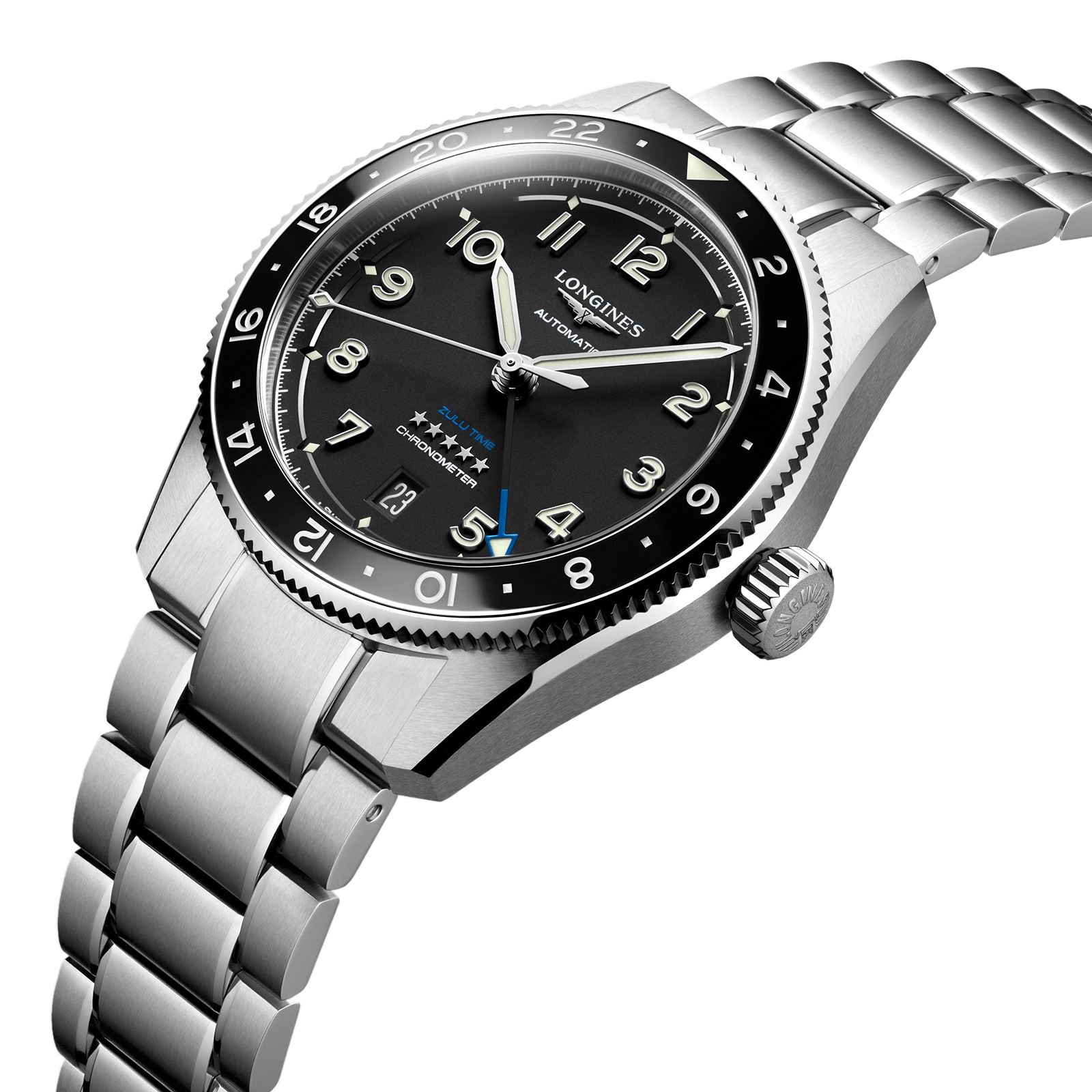 Longines Spirit L38024536 Automatic | 39mm Black Dial | Stainless Steel & Ceramic - Image 3