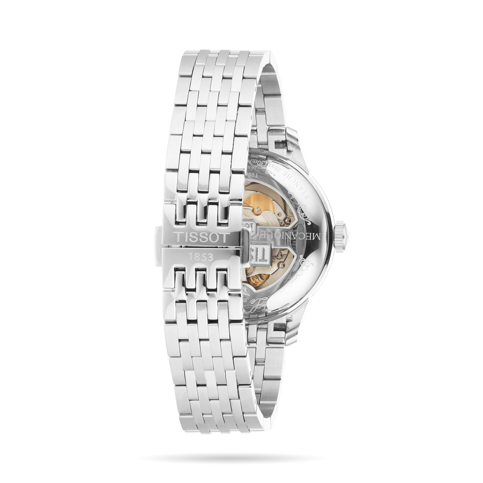 Tissot T-Classic Automatic Blue Watch - 40mm Stainless Steel - Roman Numerals - Image 4