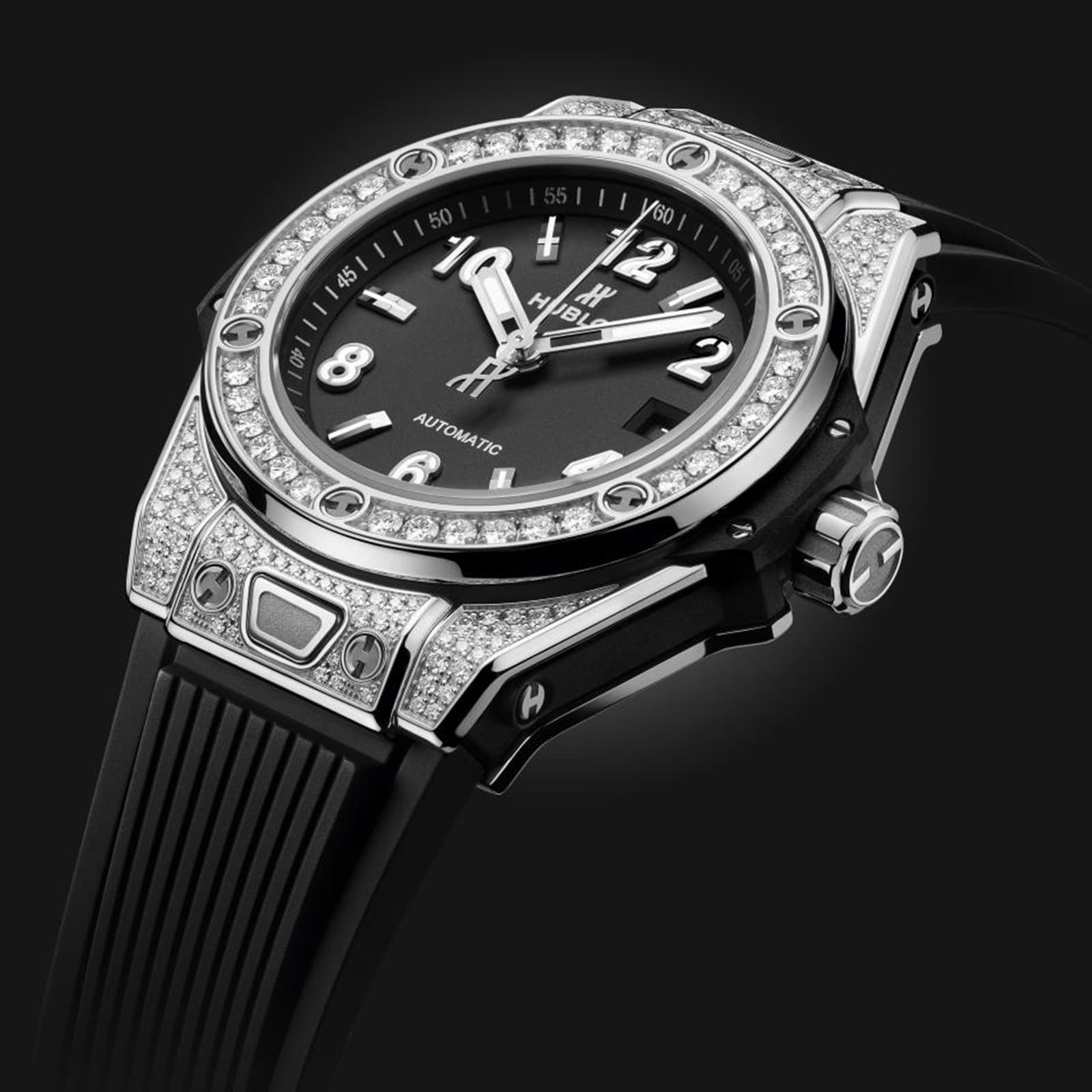 Hublot Big Bang 33mm Automatic - Black Dial Stainless Steel & Rubber Strap - Image 3