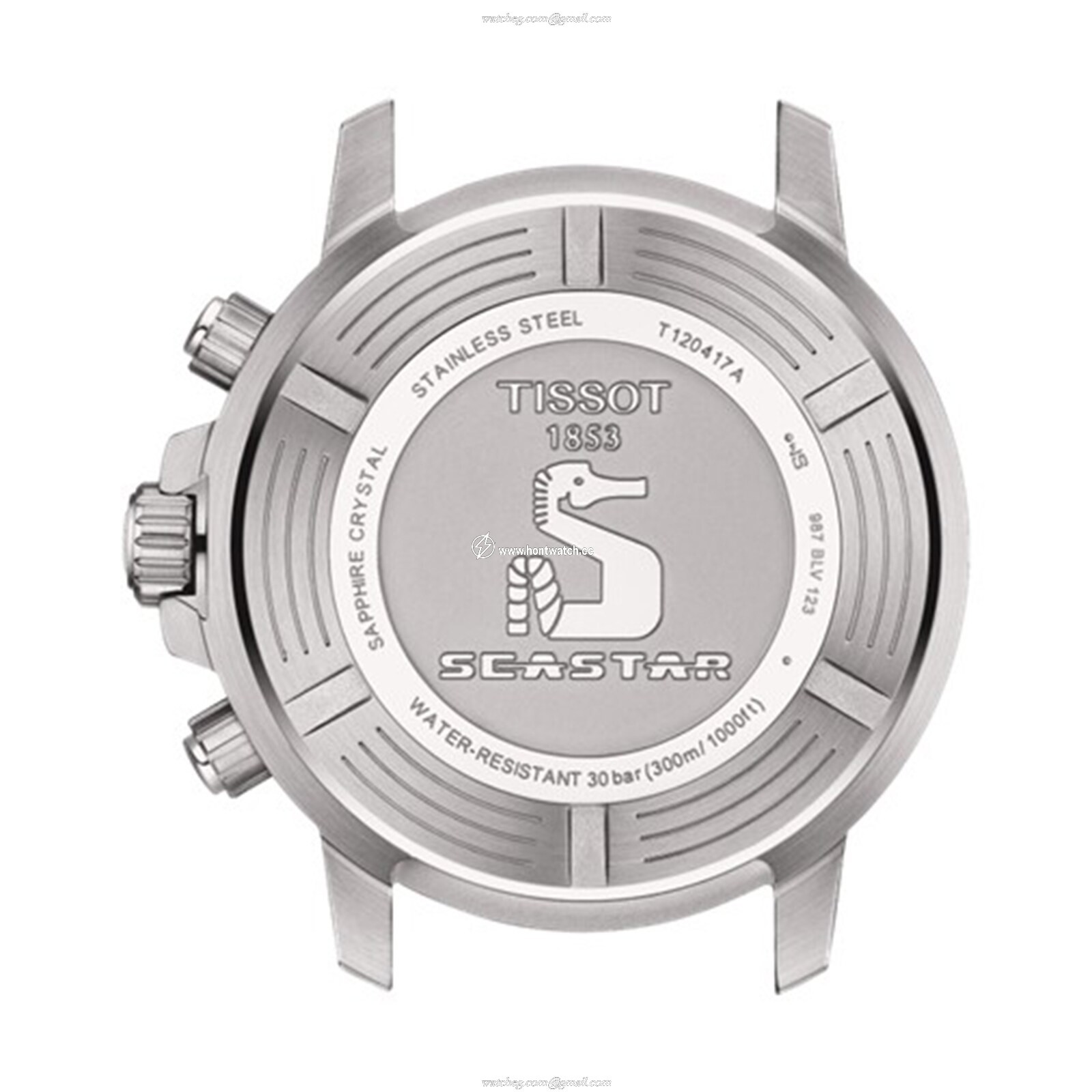 Tissot Seastar Quartz Blue Dial Watch - 44.5mm Stainless Steel - 300m Water Resistant - Image 2