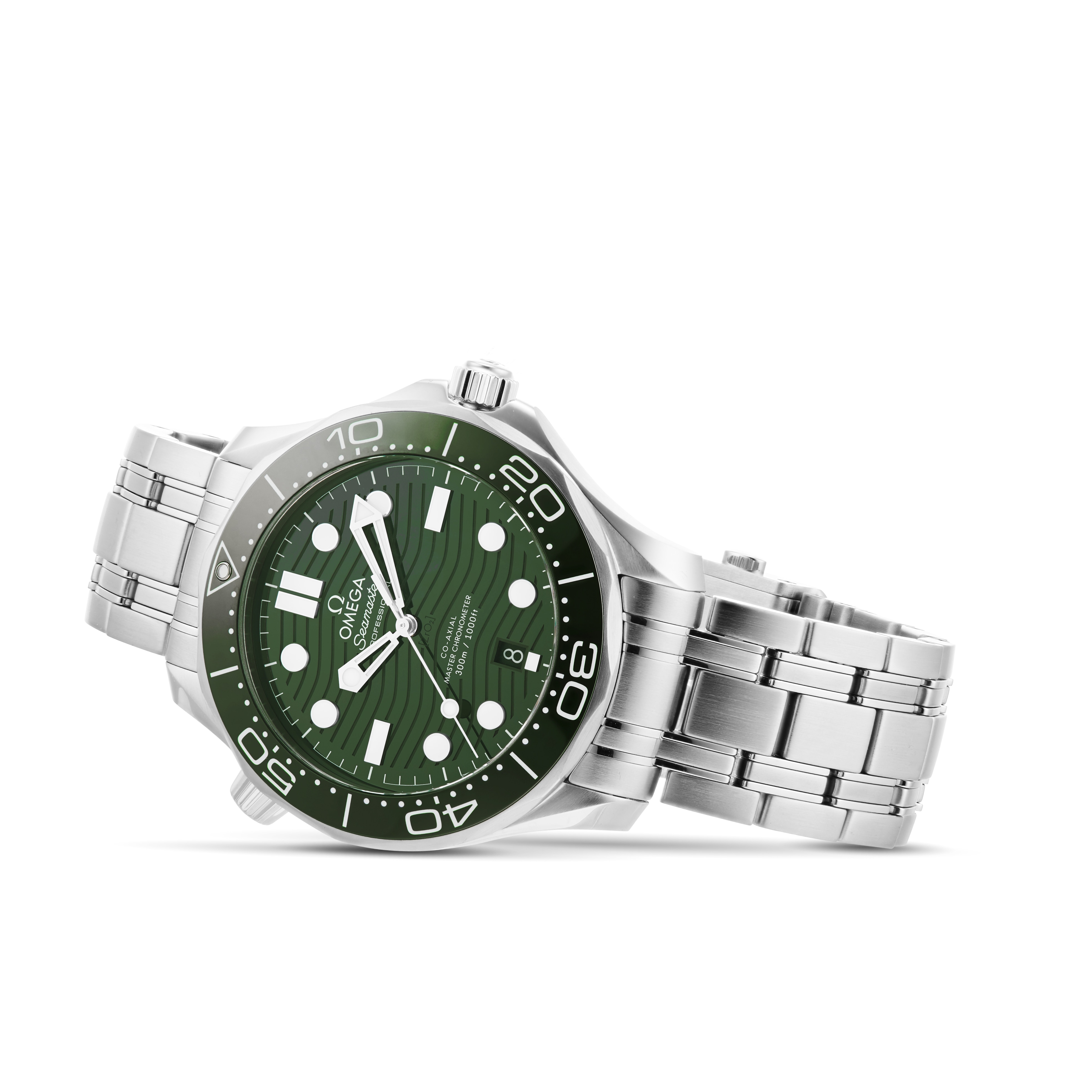 Omega Seamaster Diver 300M 42mm Automatic Green Dial Steel Replica - Image 3