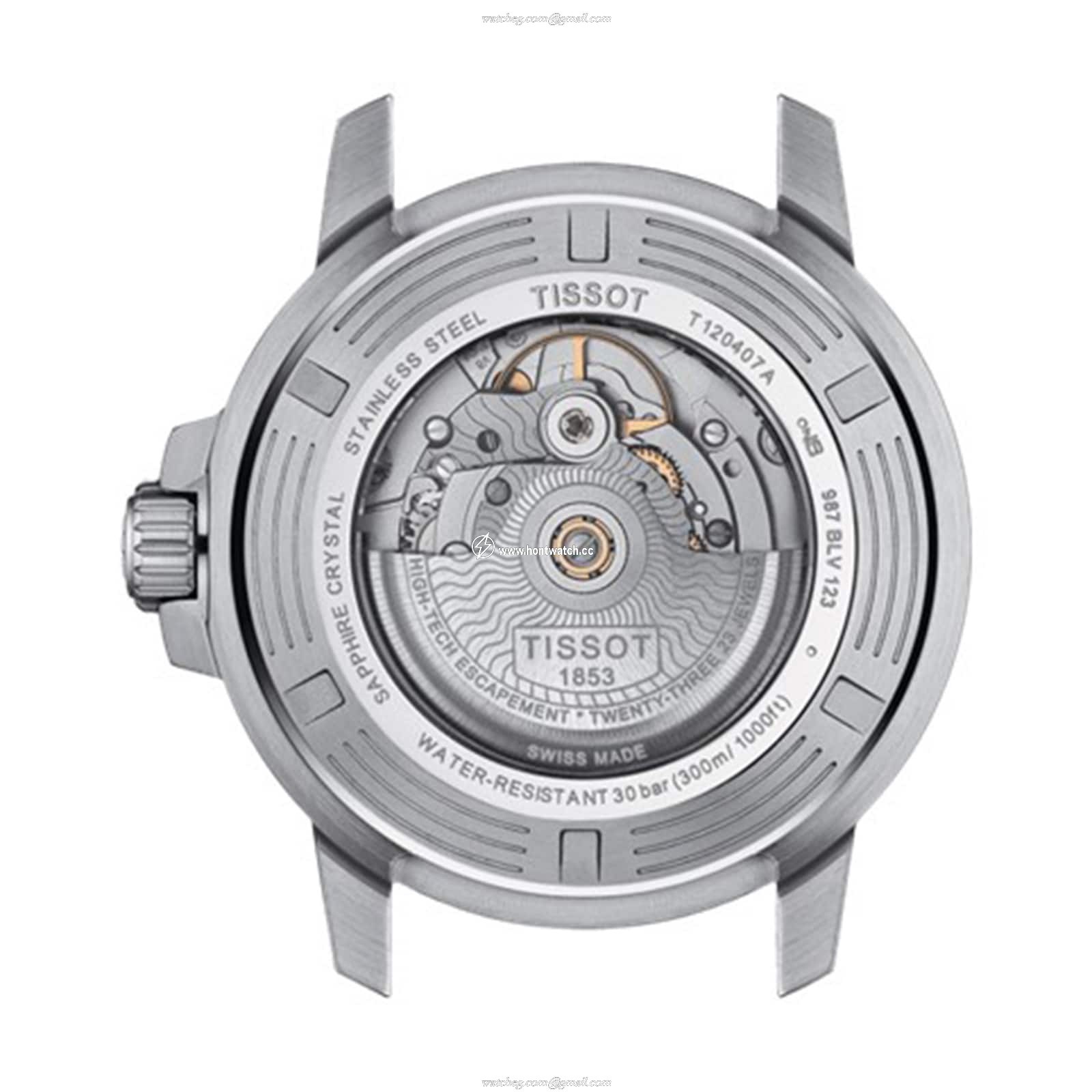 Tissot T-Sport Seastar Automatic Blue Dial 43mm Stainless Steel Watch - Image 2