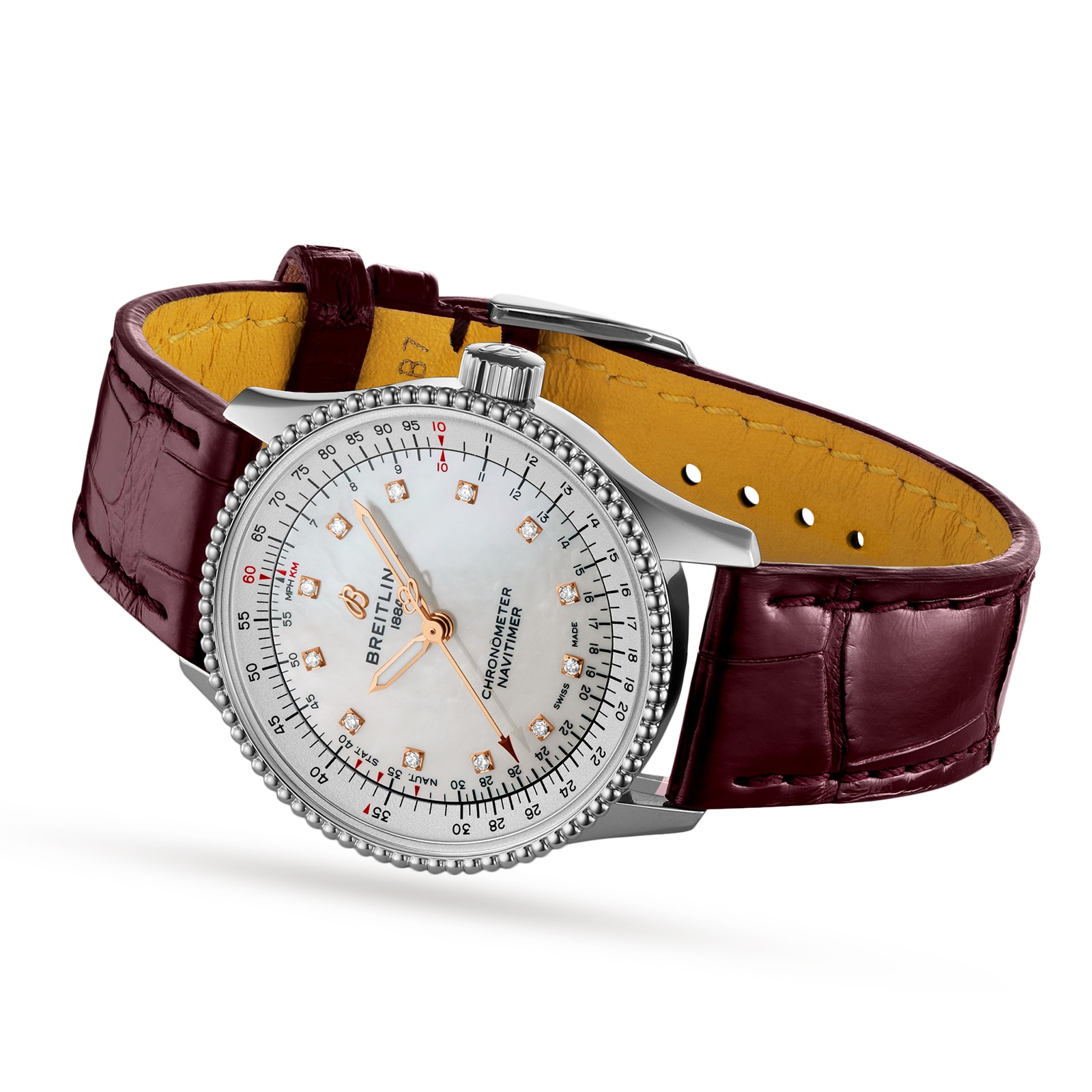 Breitling Navitimer 35mm Automatic - Mother of Pearl Dial & Stainless Steel - Image 3