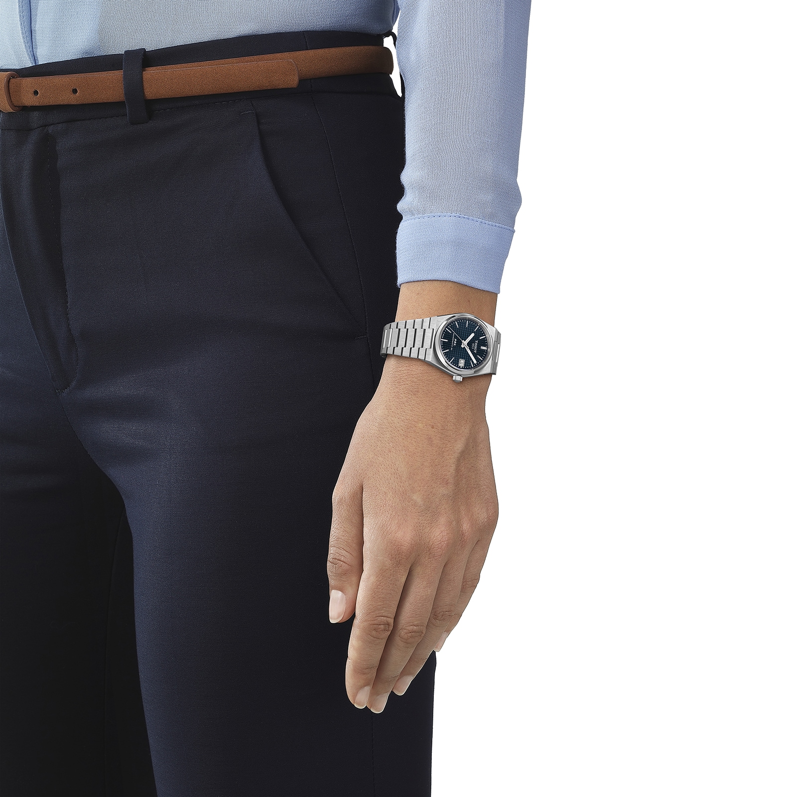 Tissot PRX 35mm Automatic Blue Watch - Stainless Steel | 100M Water Resistant - Image 4
