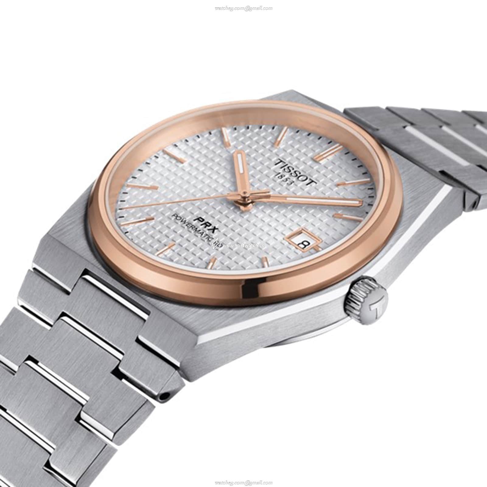 Tissot PRX Automatic Watch - 40mm Stainless Steel - Silver Dial - 100M Water Resistant - Image 2