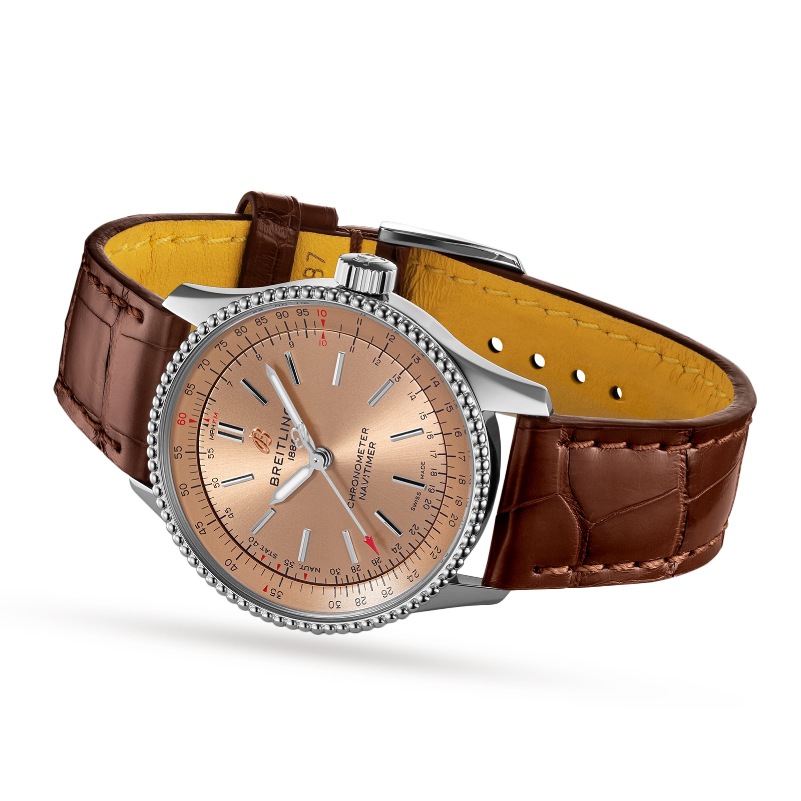 Breitling Navitimer 35mm Automatic Brown Dial - Stainless Steel Watch - Image 3
