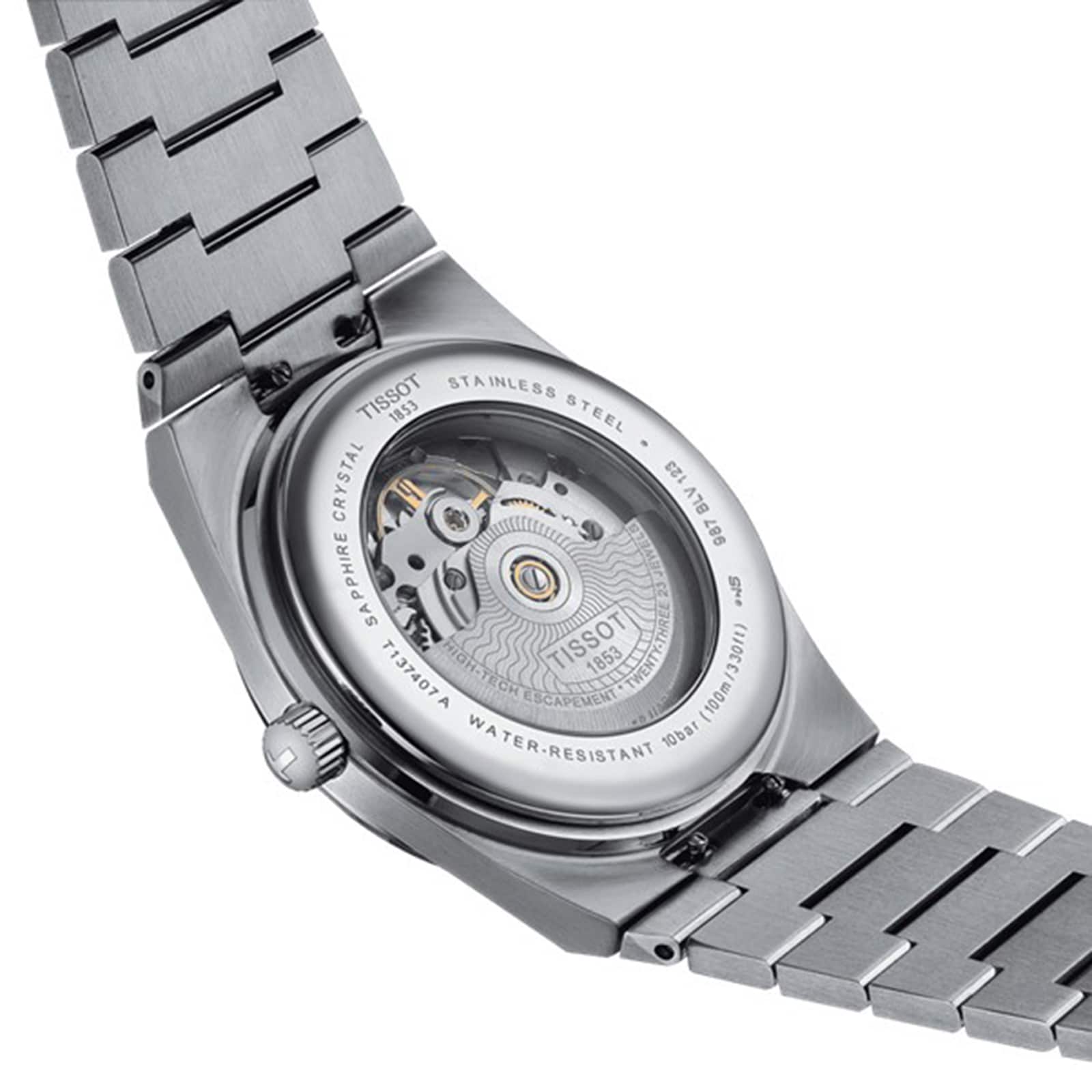 Tissot PRX Automatic Watch - 40mm Stainless Steel - Silver Dial - 100M Water Resistant - Image 4