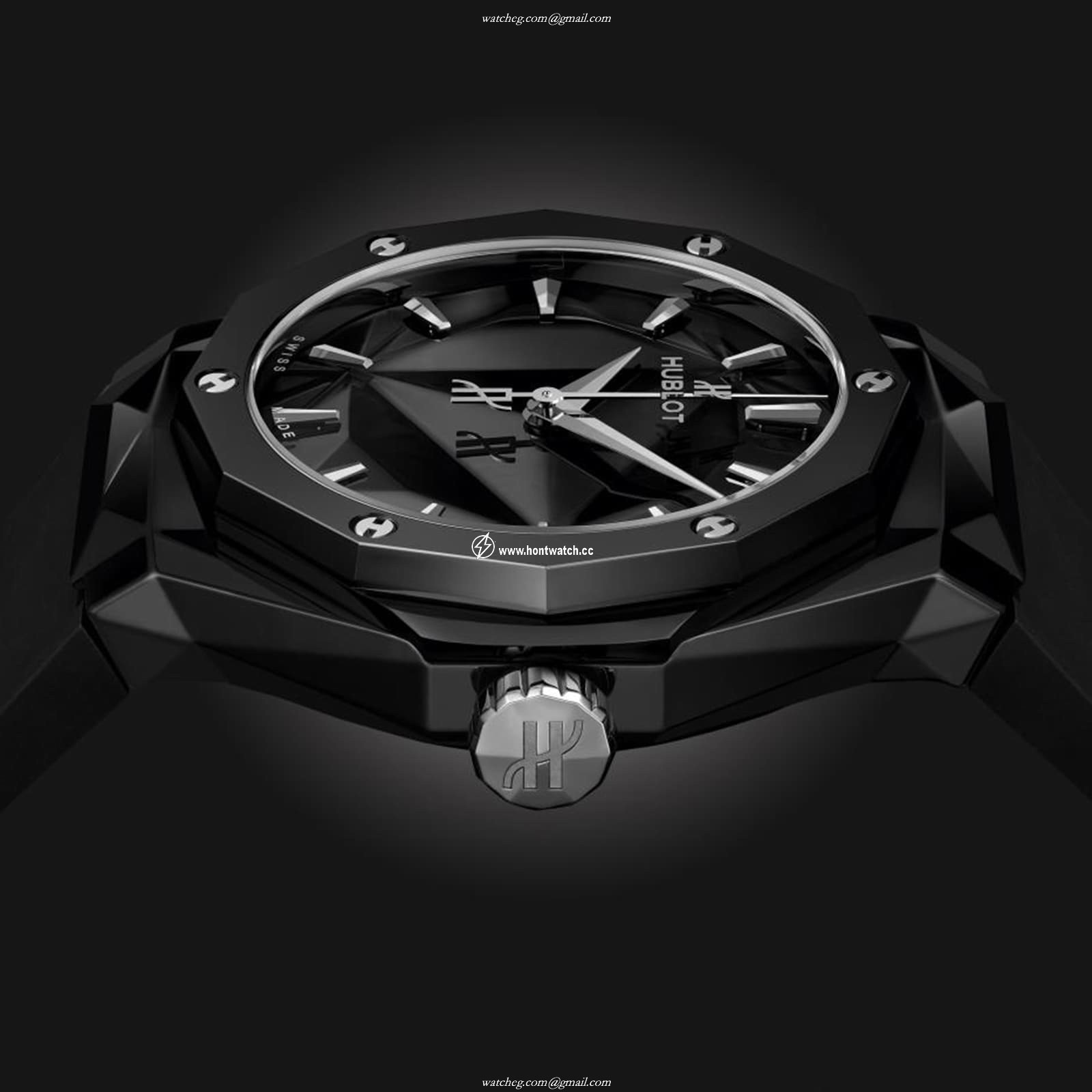 Hublot Classic Fusion Orlinski Ceramic Automatic Watch - 40mm Black Dial - Image 2