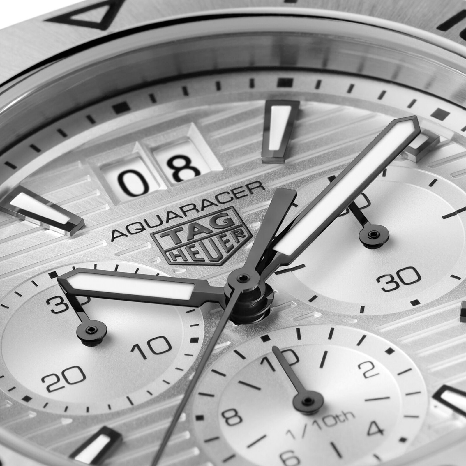 TAG Heuer Aquaracer Replica | 40mm Grey Quartz Watch - Stainless Steel - Image 4