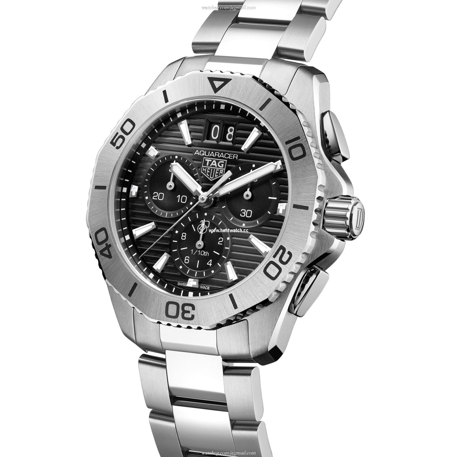 TAG Heuer Aquaracer CBP1110 Quartz Chronograph 40mm Black Dial | 200M - Image 2