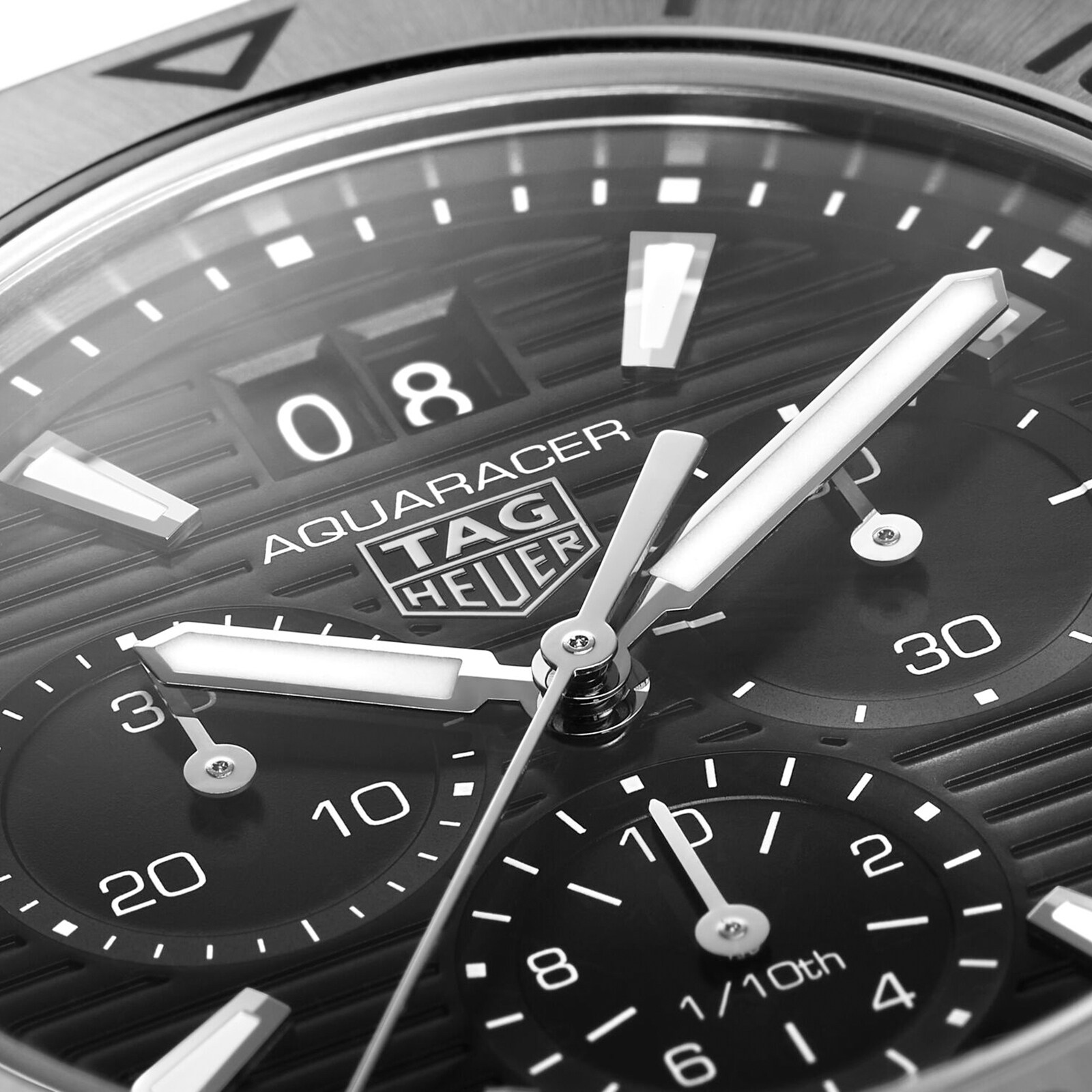 TAG Heuer Aquaracer CBP1110 Quartz Chronograph 40mm Black Dial | 200M - Image 4