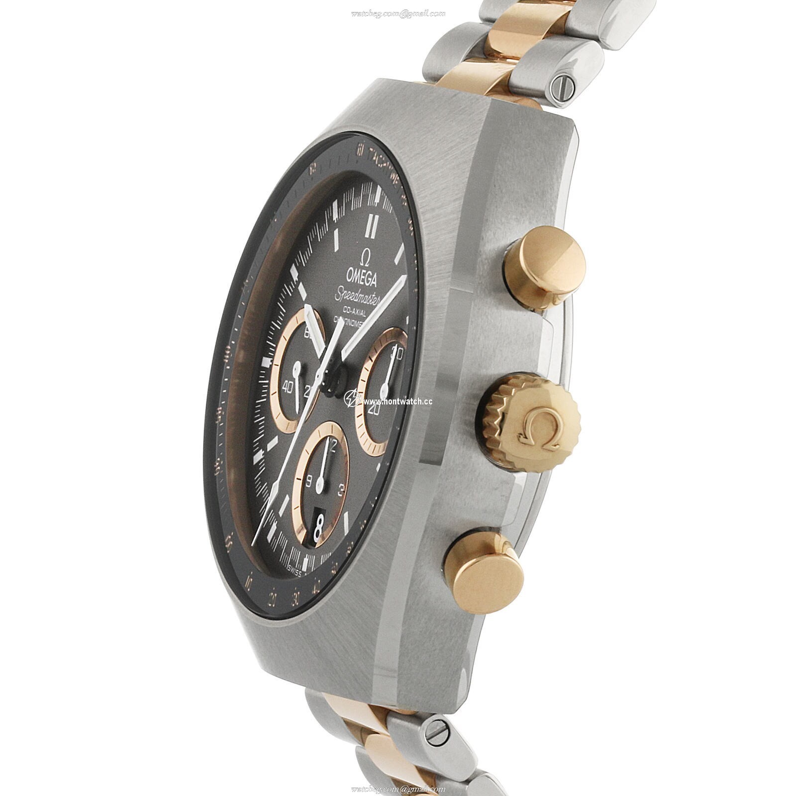 Omega Speedmaster Automatic Grey Replica Watch - 42mm Stainless Steel - Image 2