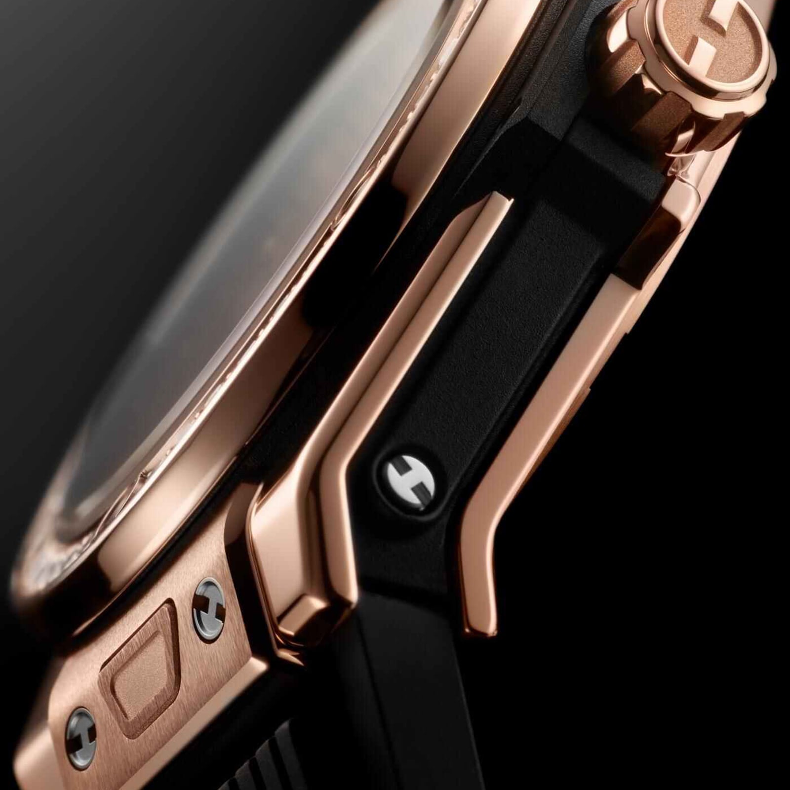 Hublot Big Bang 18ct Rose Gold Automatic Watch - 33mm Black Dial | Replica - Image 3