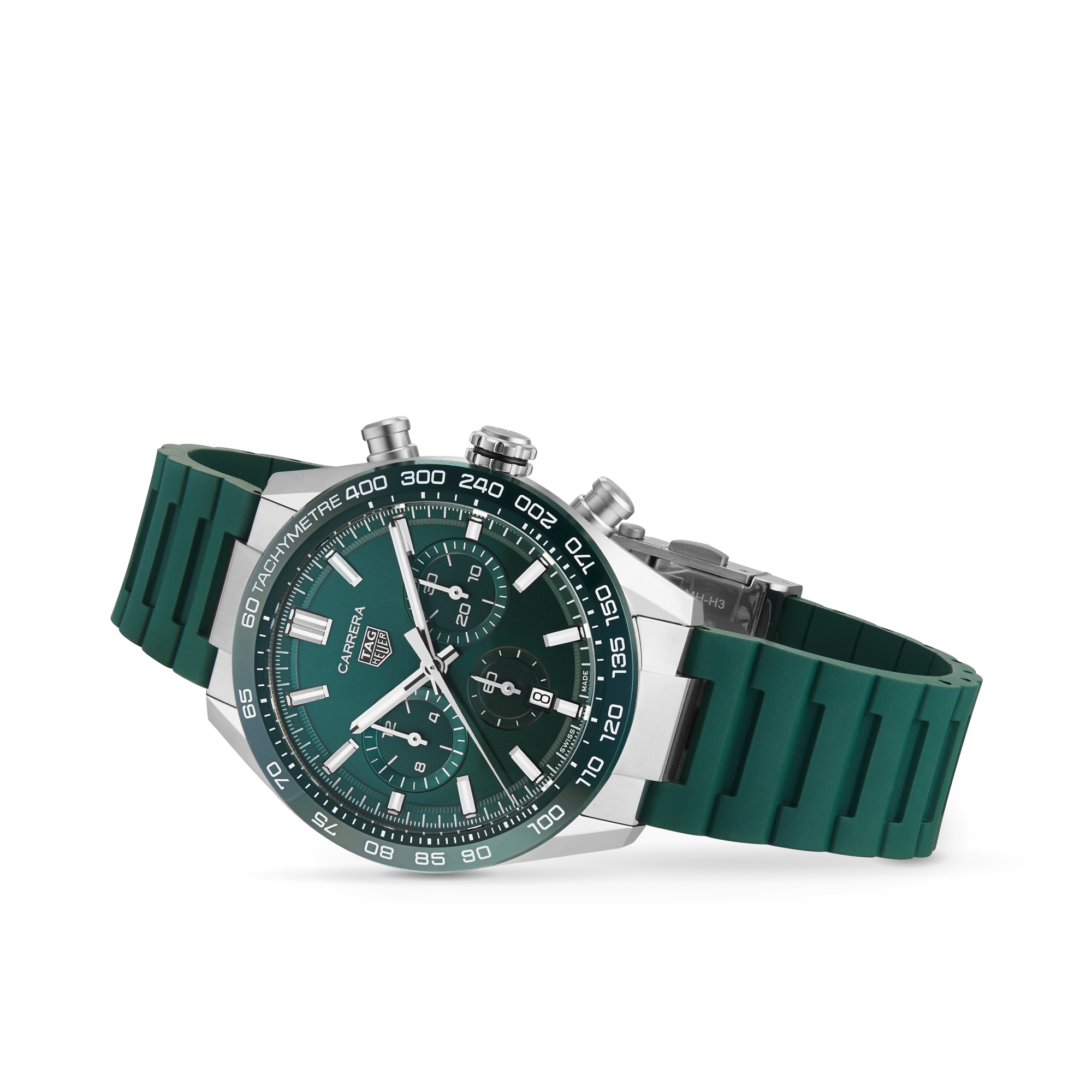 TAG Heuer Carrera CBN2A1N.FT6238 | 44mm Green Automatic Watch - Image 3