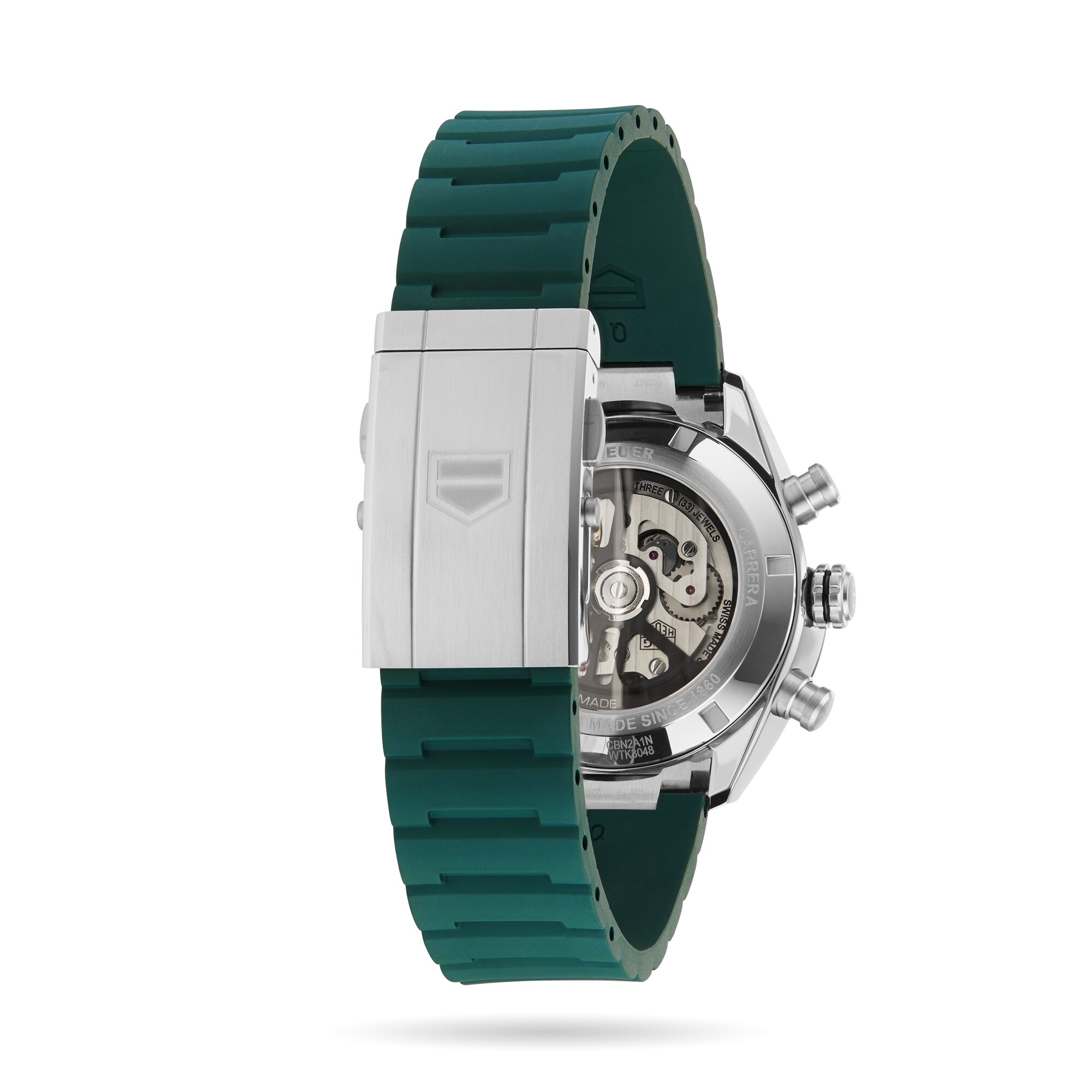 TAG Heuer Carrera CBN2A1N.FT6238 | 44mm Green Automatic Watch - Image 4